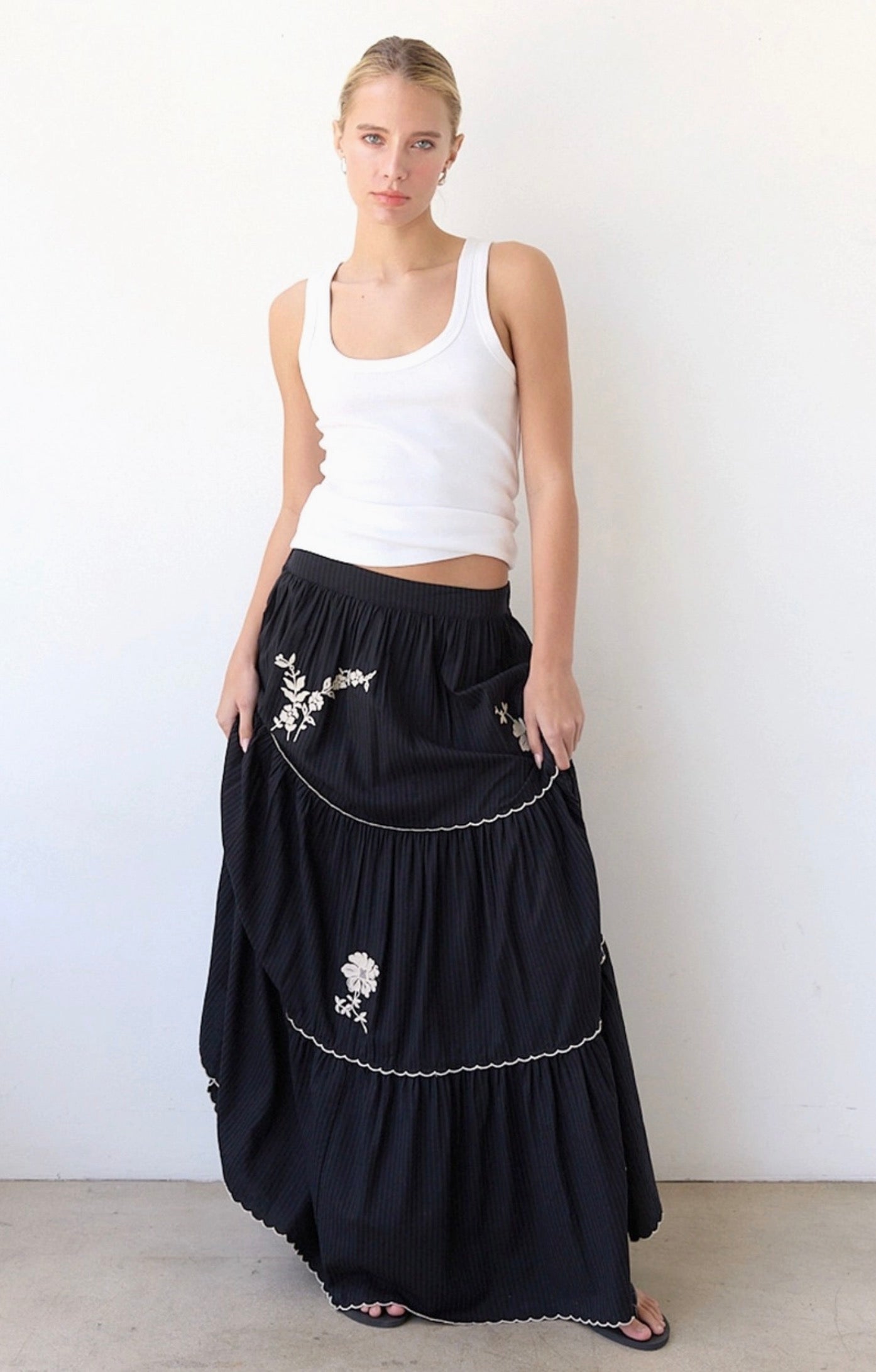 Reese Embroidered Skirt