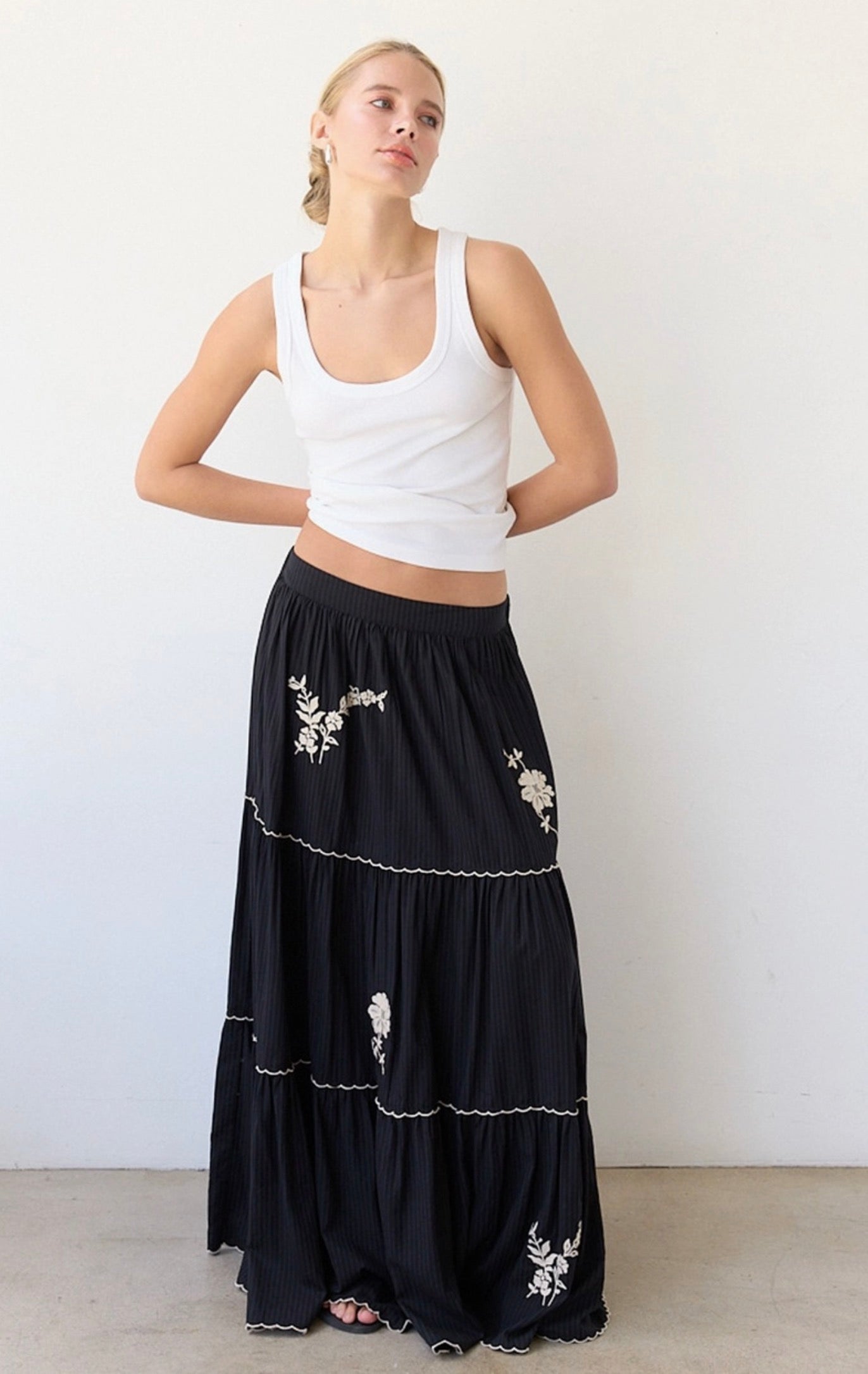 Reese Embroidered Skirt