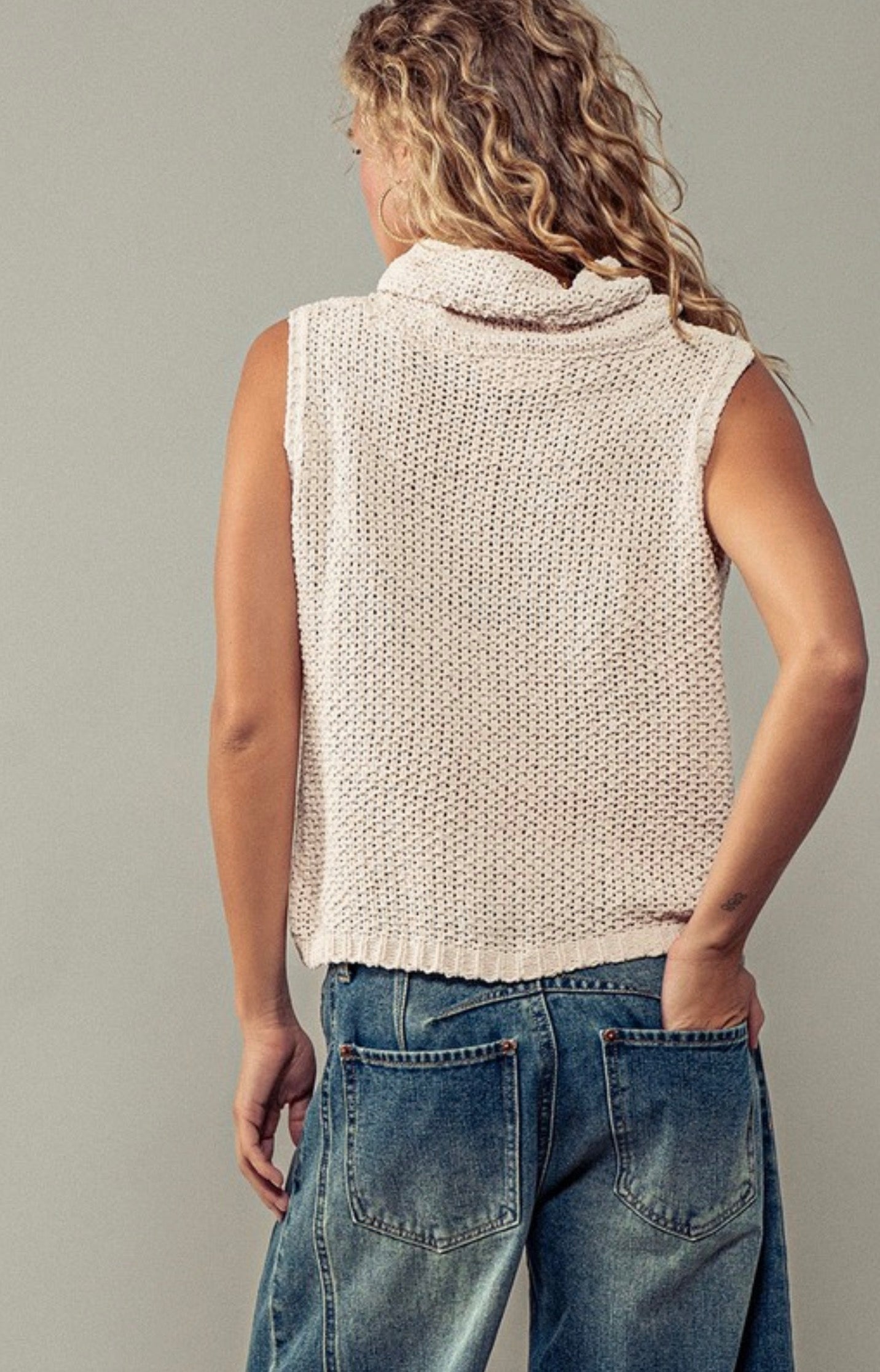Heidi Cowl Neck Sweater Tank