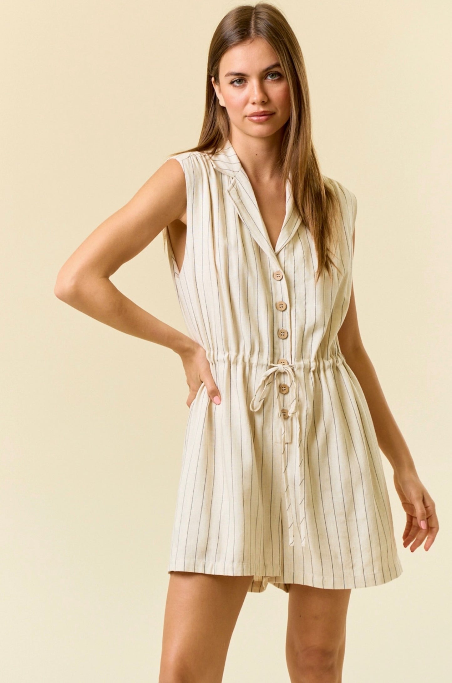 Lana Striped Romper