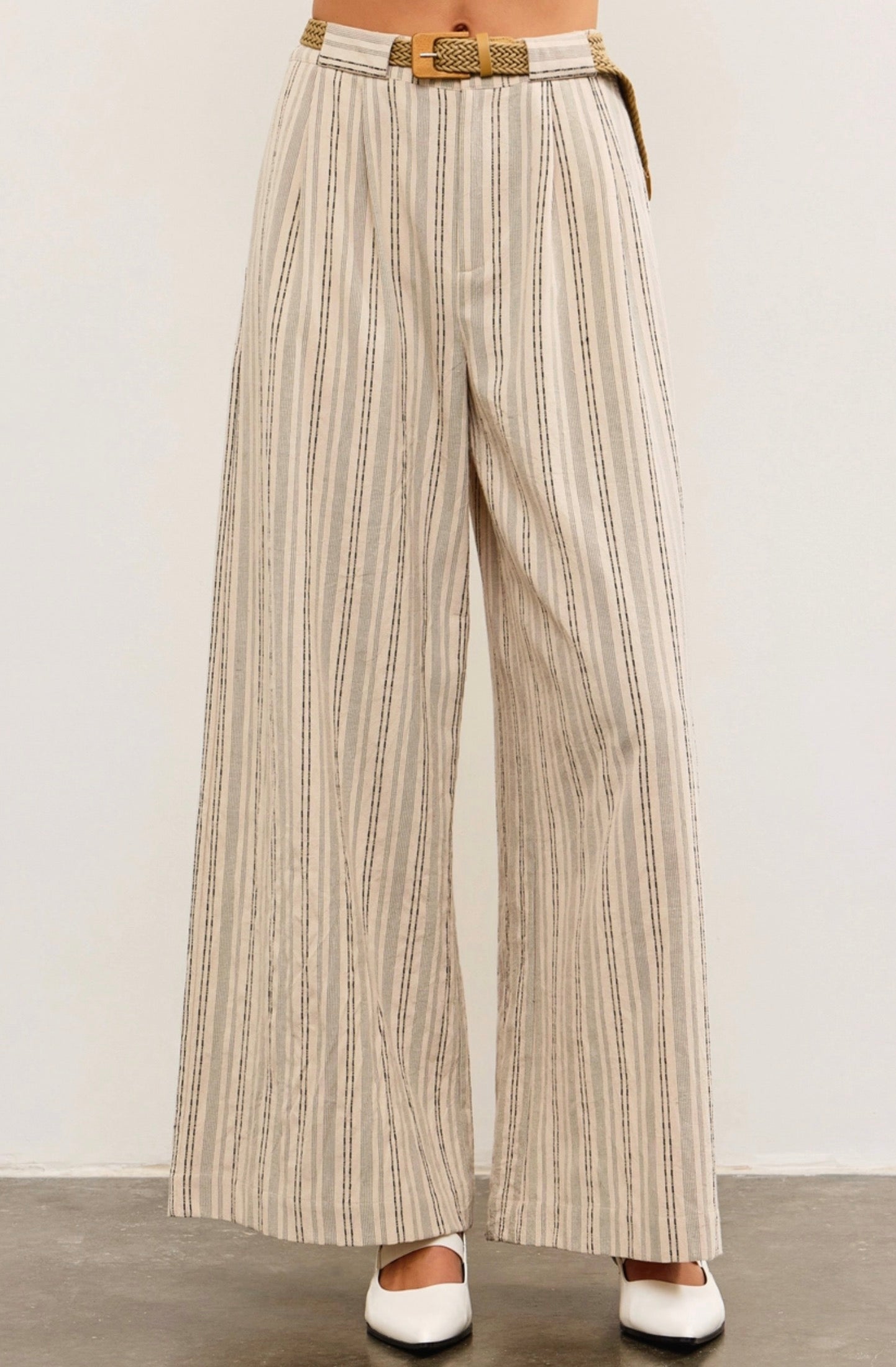 Blaire Belted Wide Leg Pants