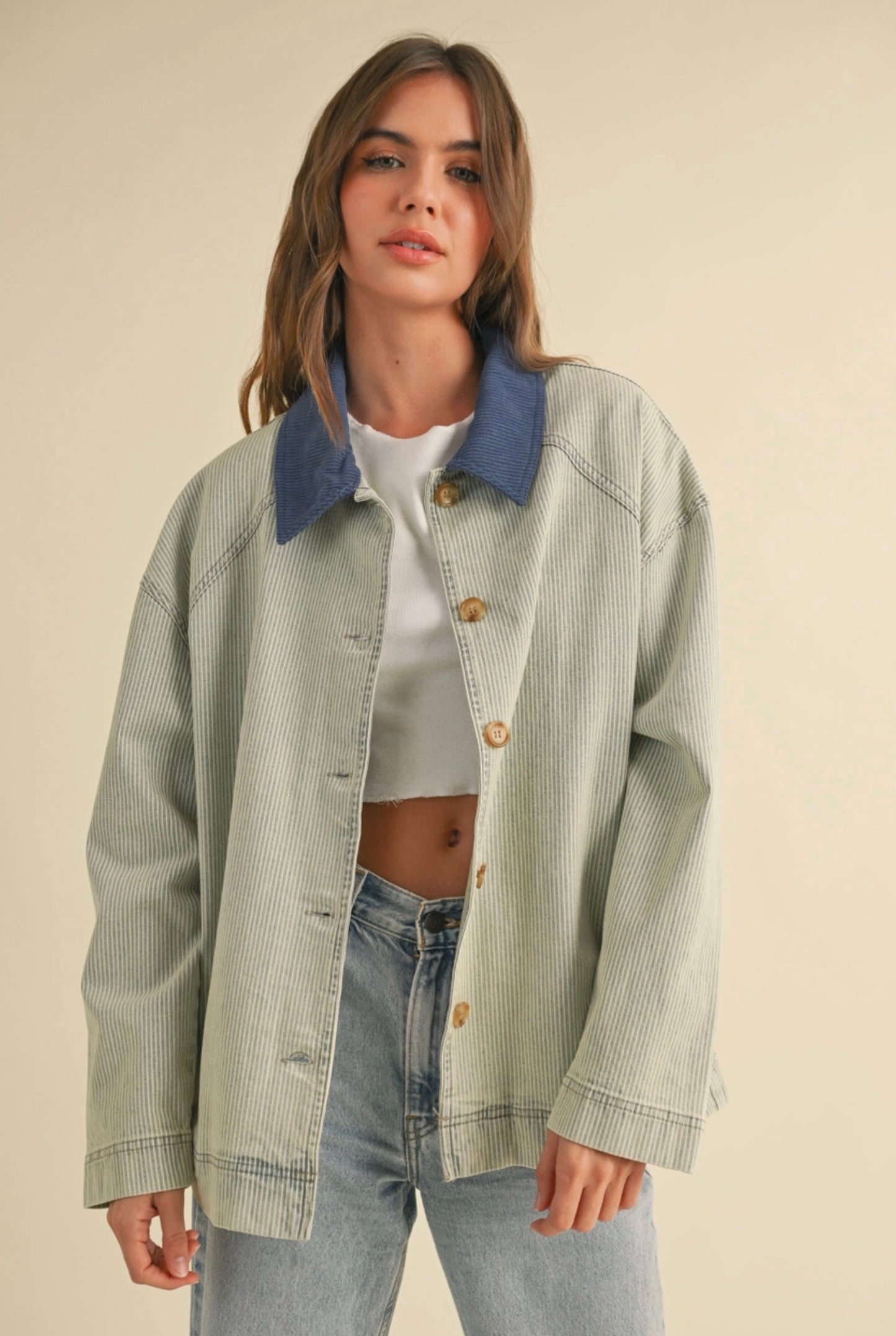 Noelle Contrast Barn Jacket