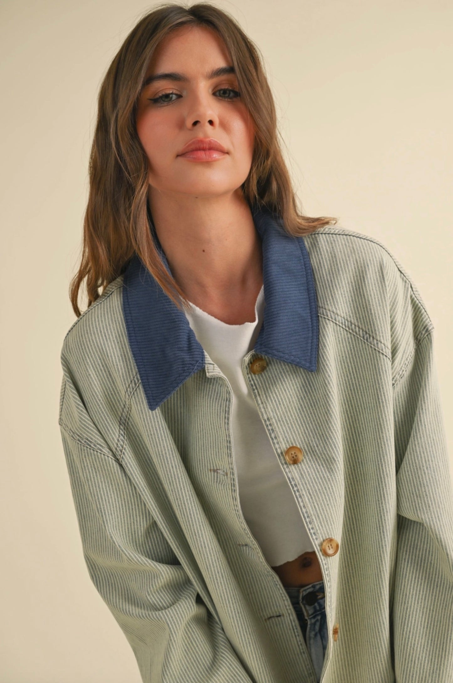 Noelle Contrast Barn Jacket