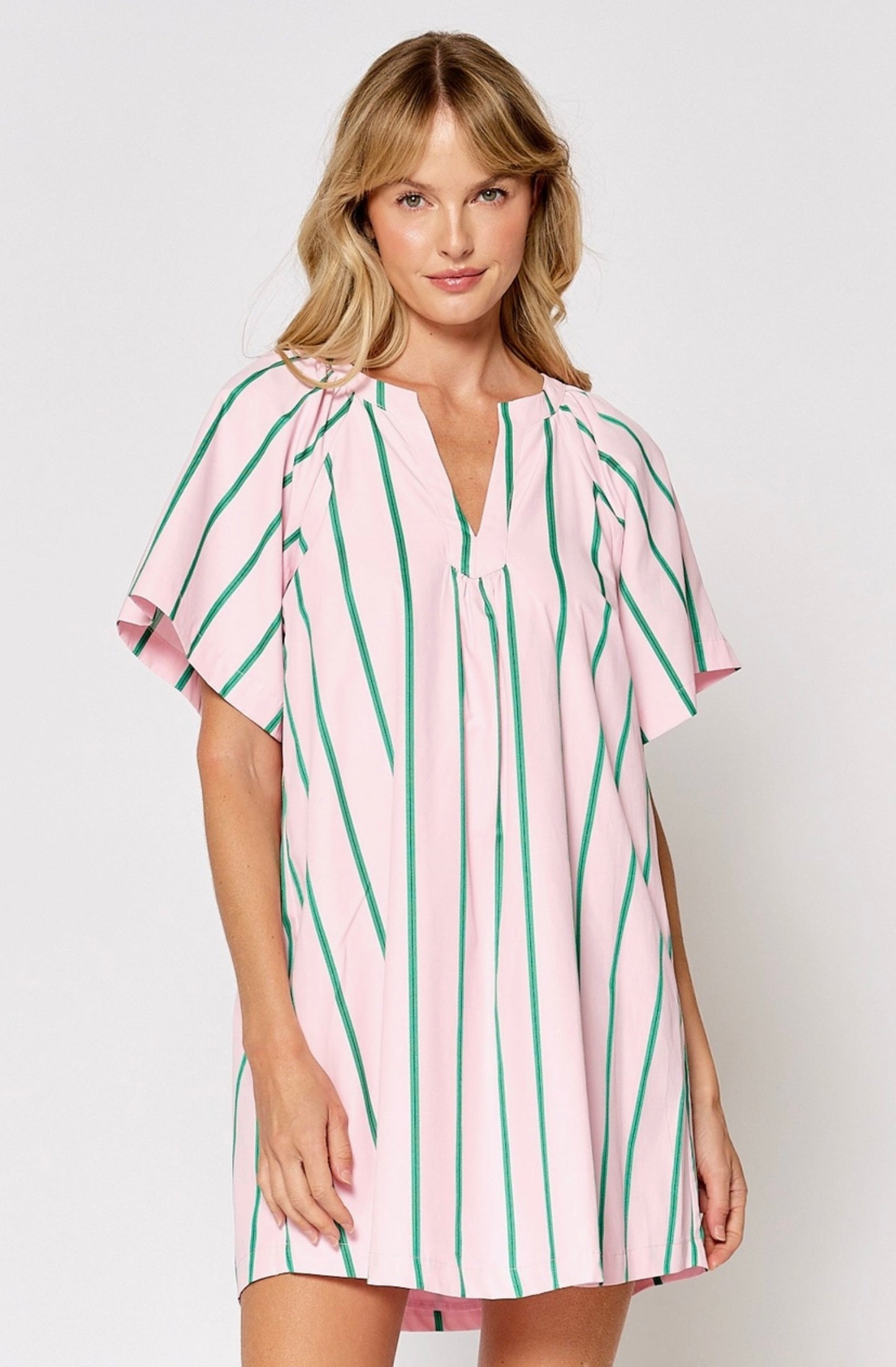 Marcella Split Neck Dress