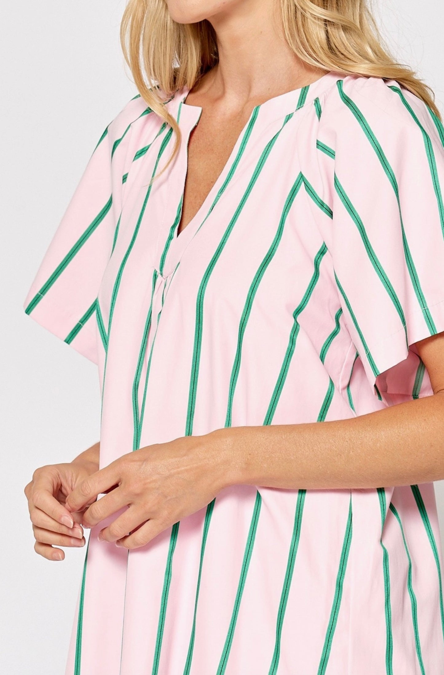 Marcella Split Neck Dress