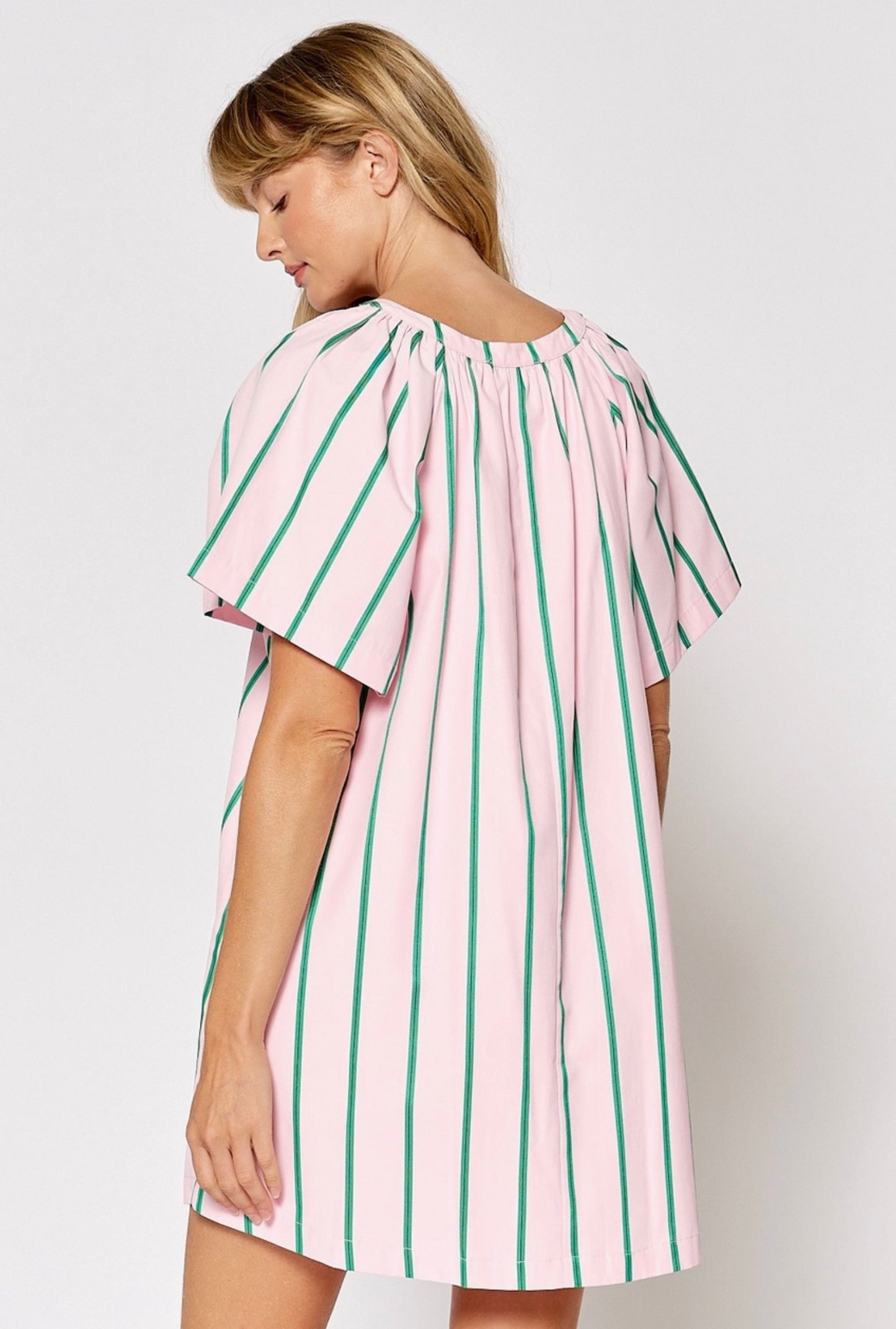 Marcella Split Neck Dress