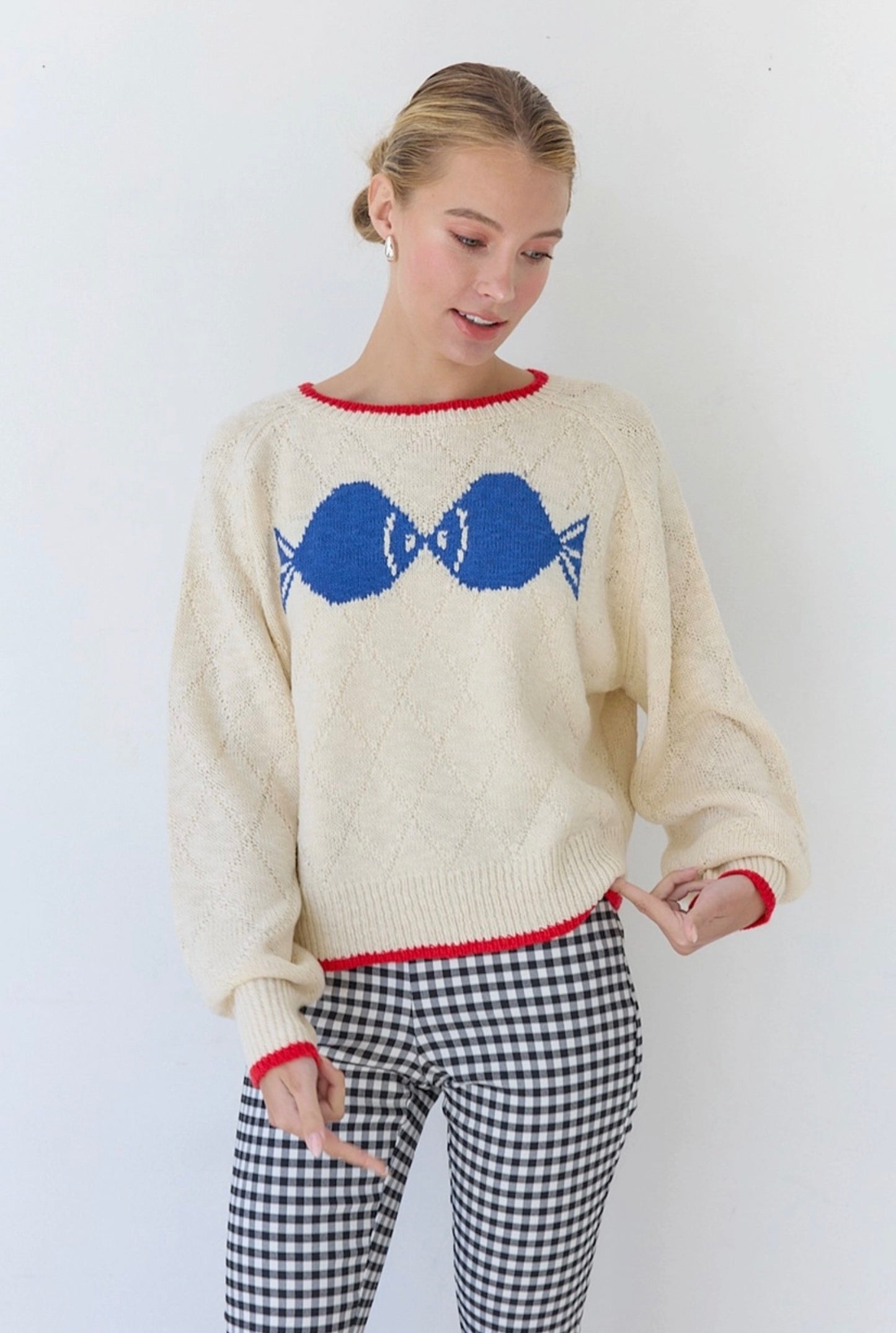 Kissing Fishes Coastal Sweater