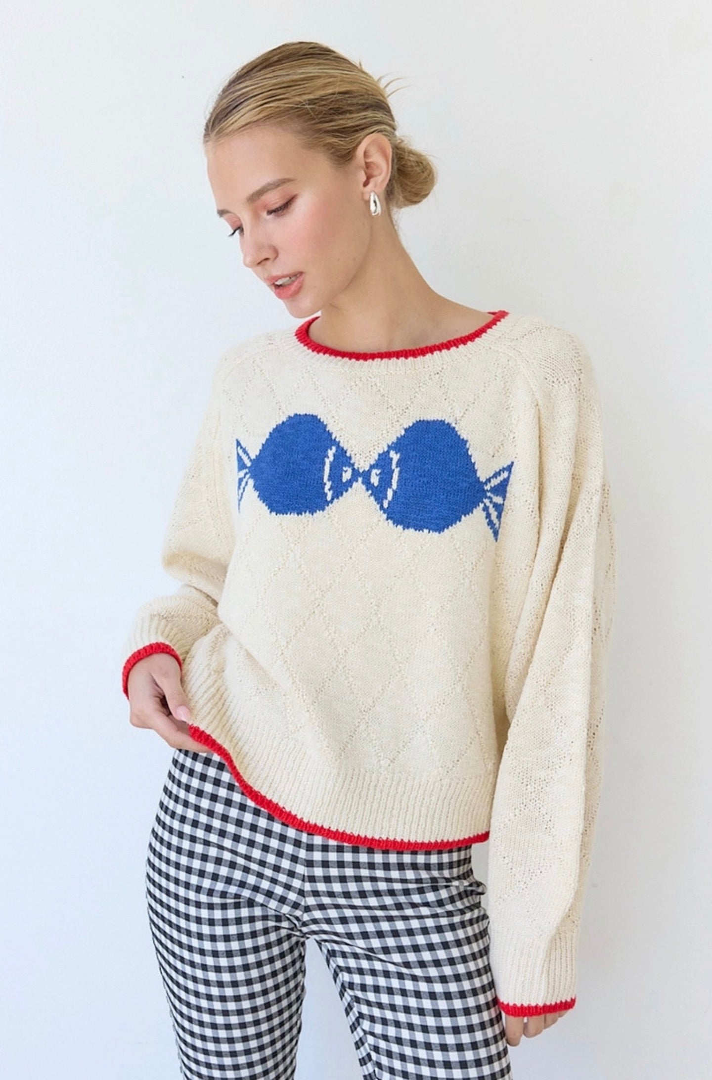 Kissing Fishes Coastal Sweater