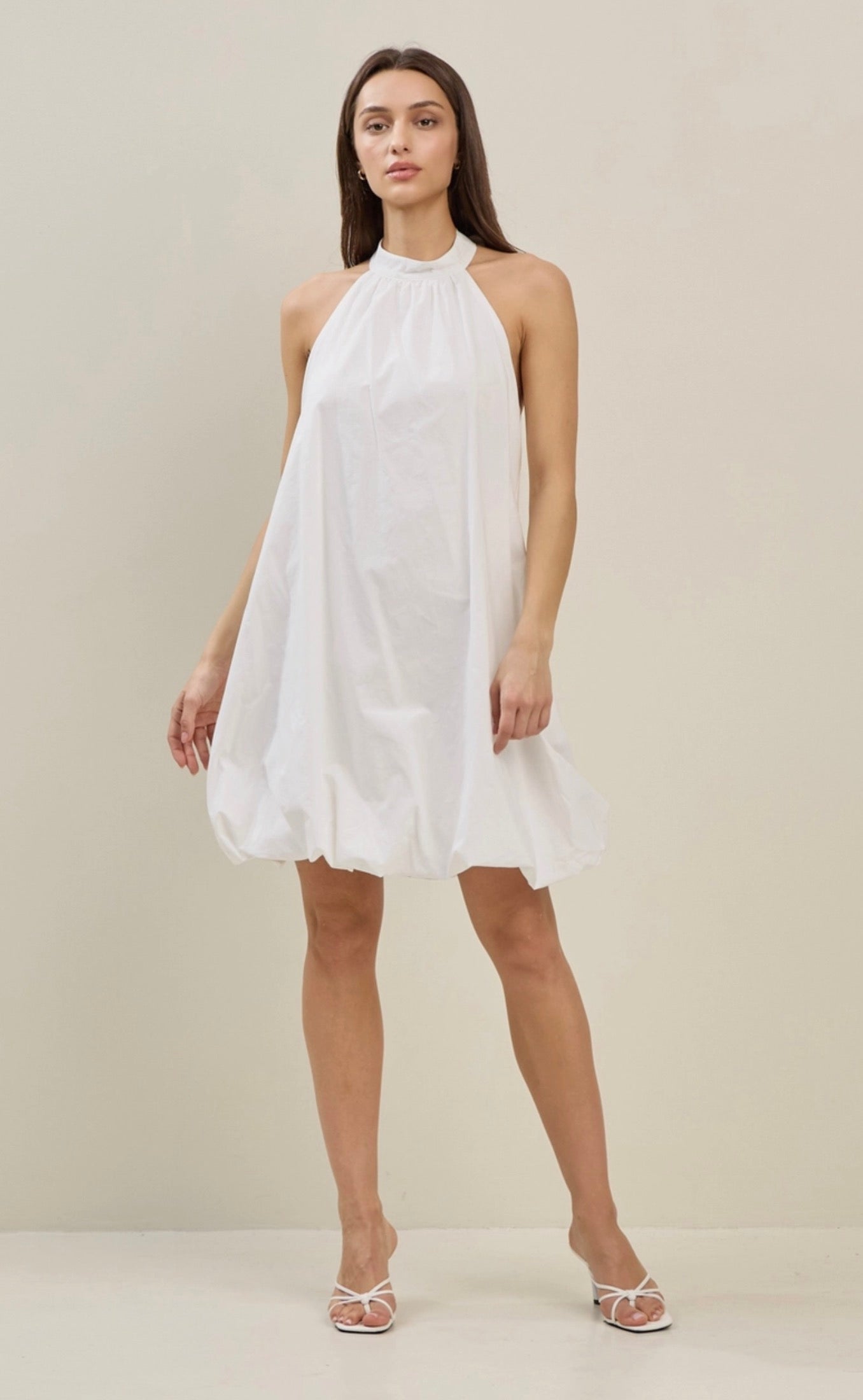 Serafina Bubble Halter Dress