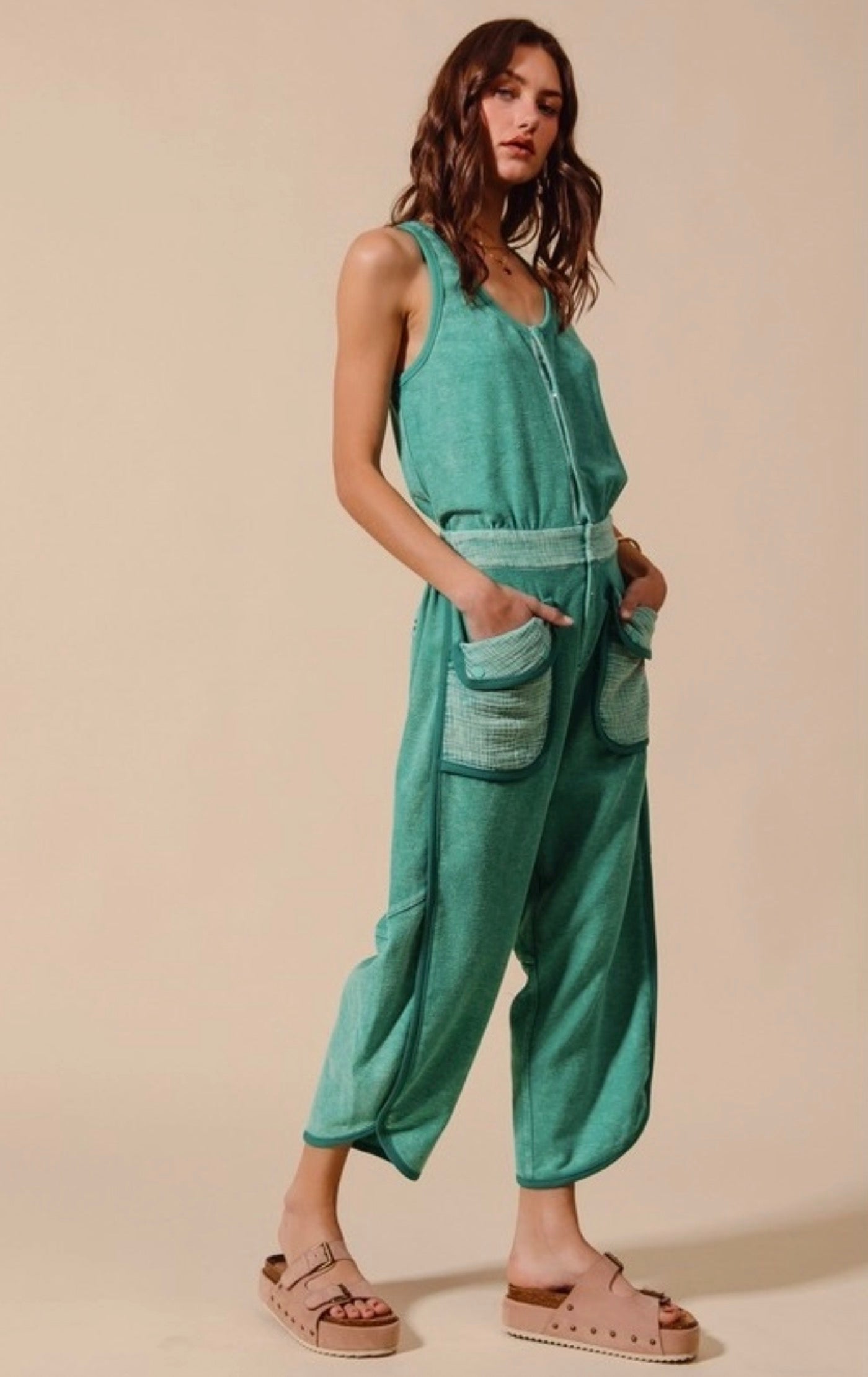 Drea Terry Jumpsuit - Two Colors