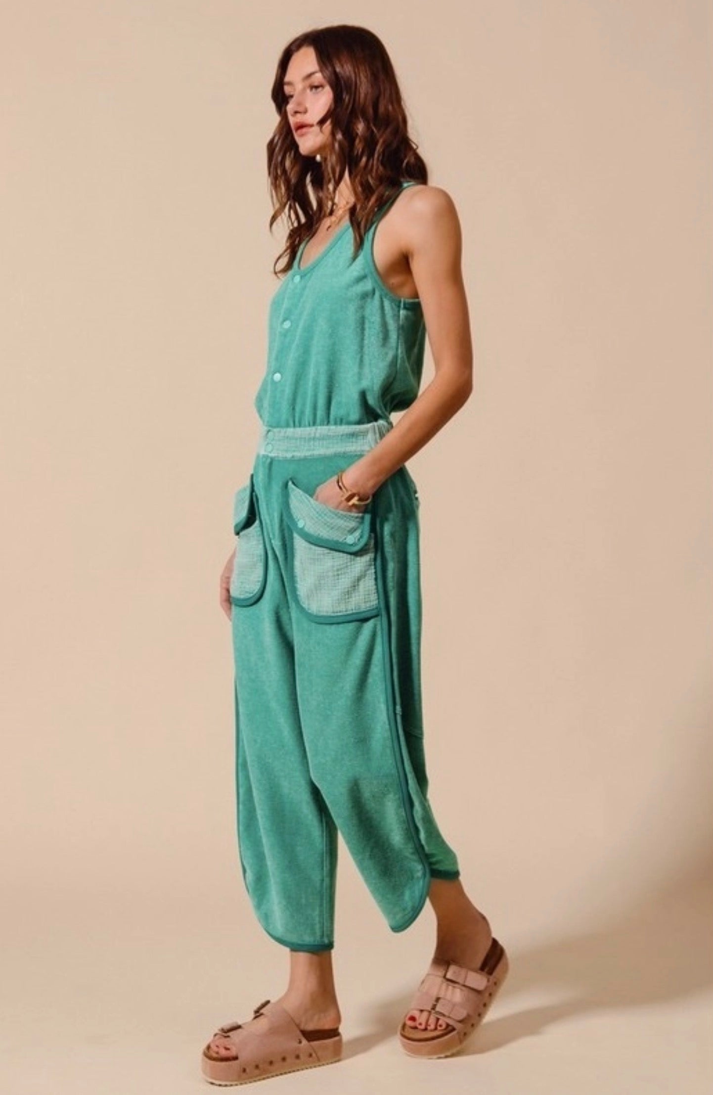 Drea Terry Jumpsuit - Two Colors