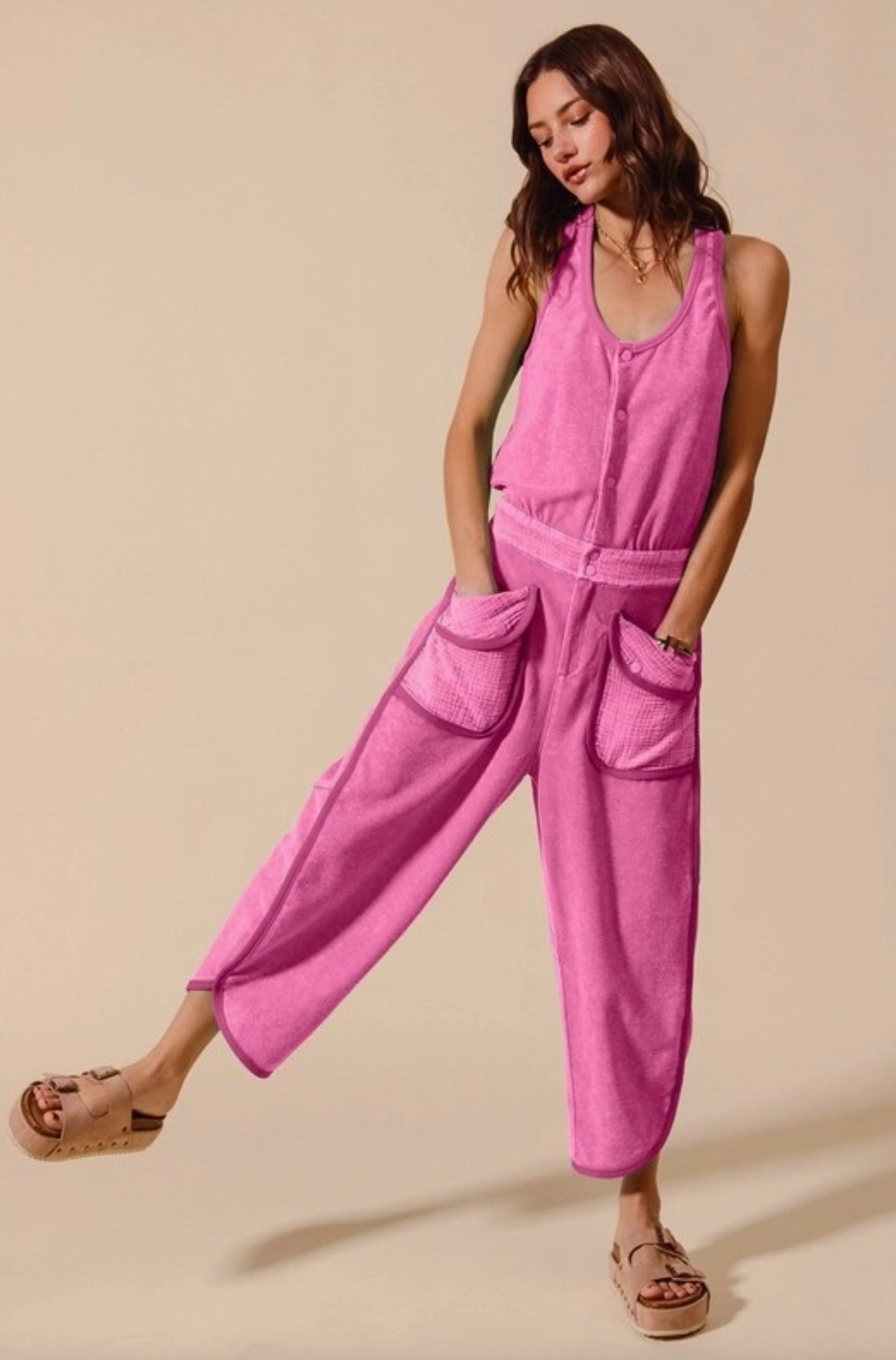 Drea Terry Jumpsuit - Two Colors