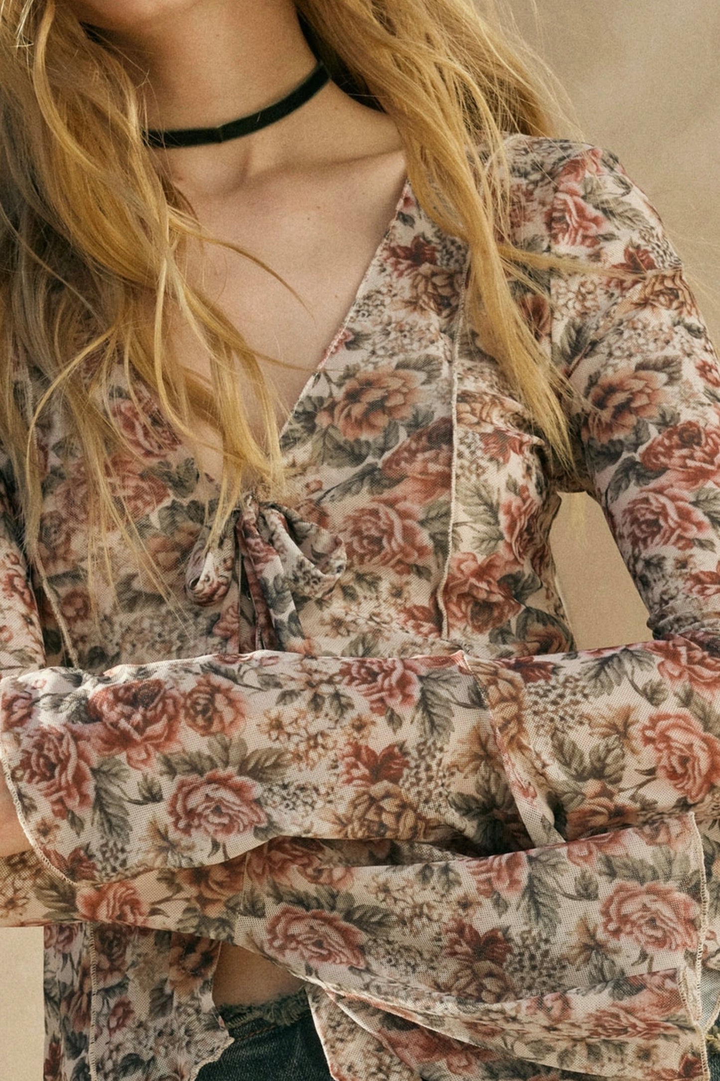 Drea Bell Flower Top