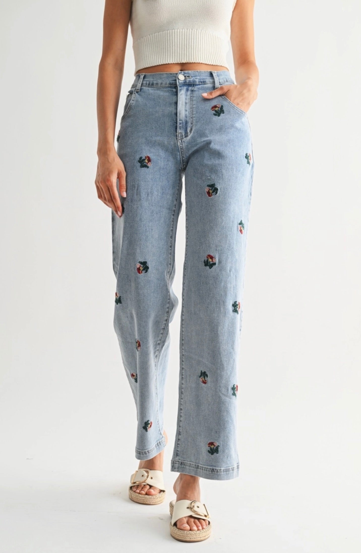 Gina Embroidered Jeans