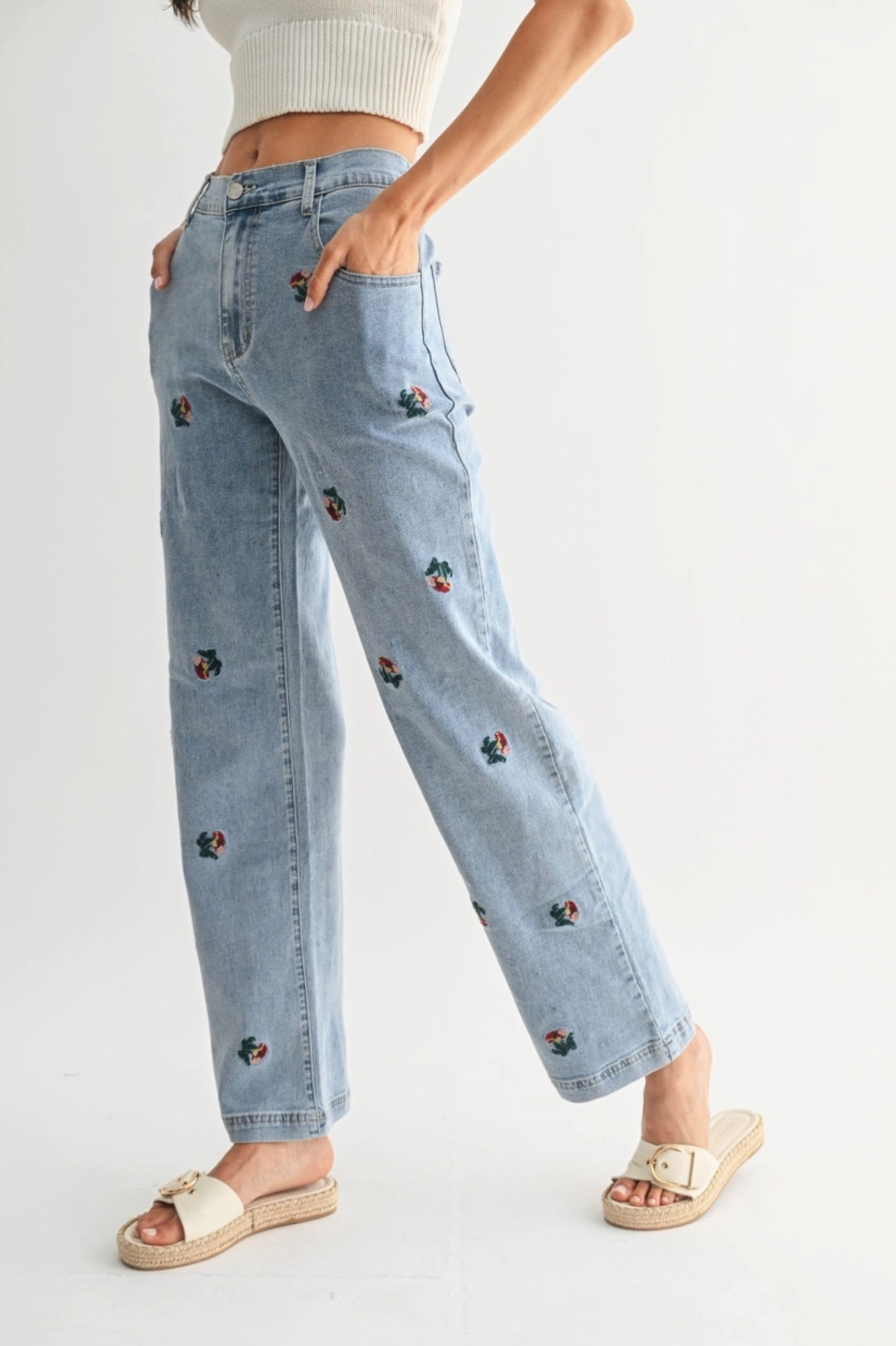 Gina Embroidered Jeans