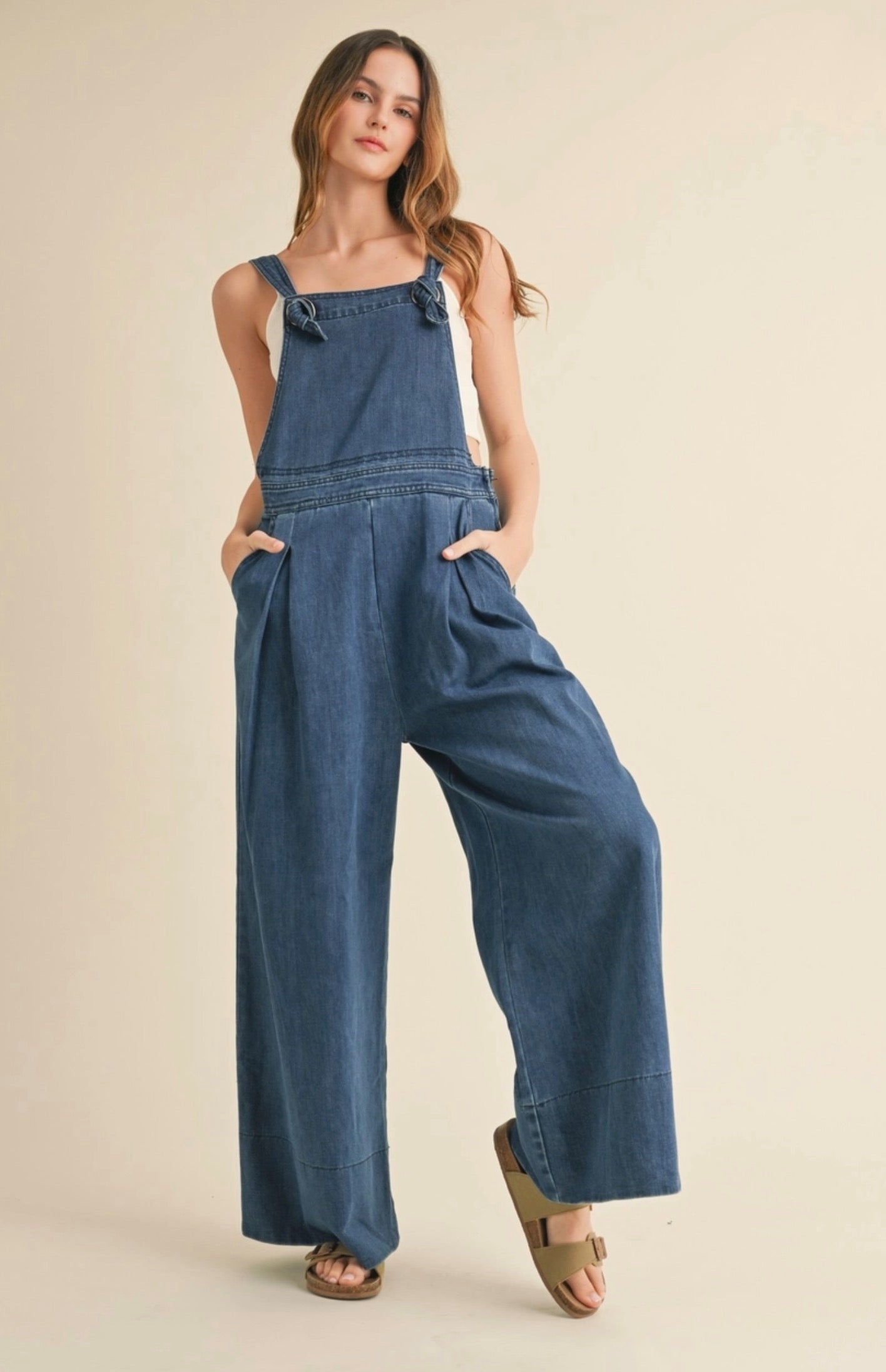 Peyton Wide Leg Overalls