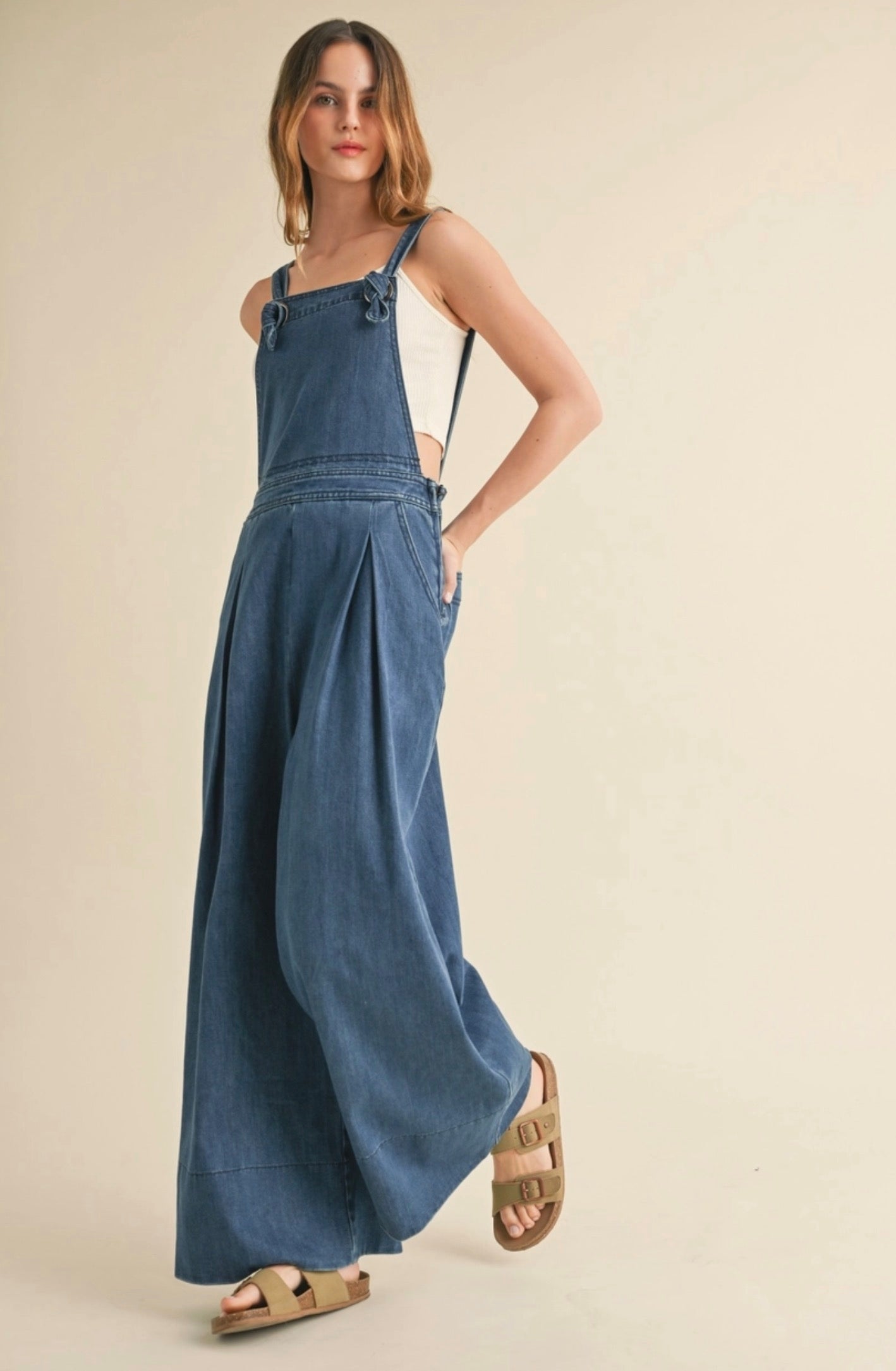 Peyton Wide Leg Overalls