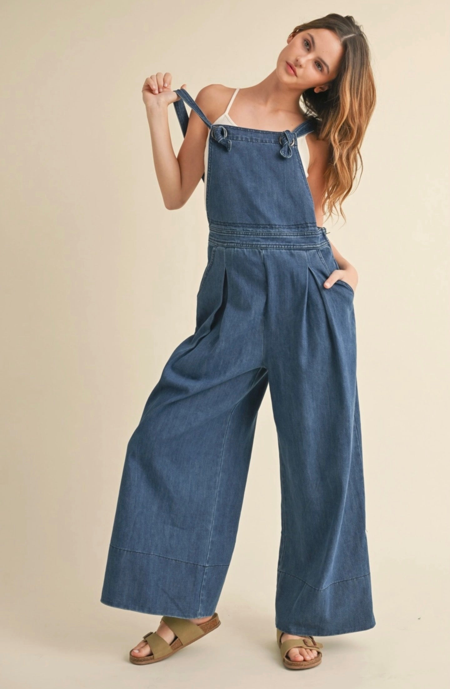 Peyton Wide Leg Overalls