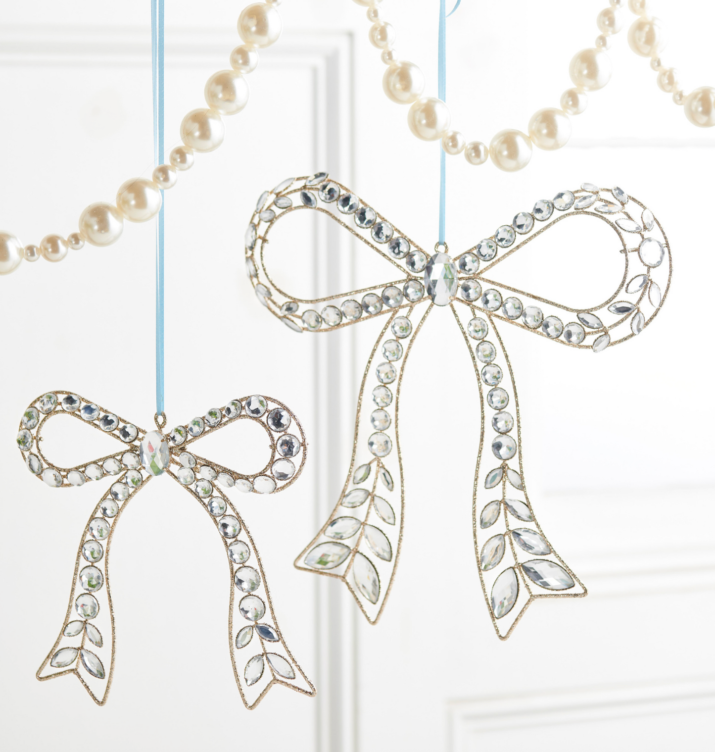 7.25" Jeweled Bow Ornament