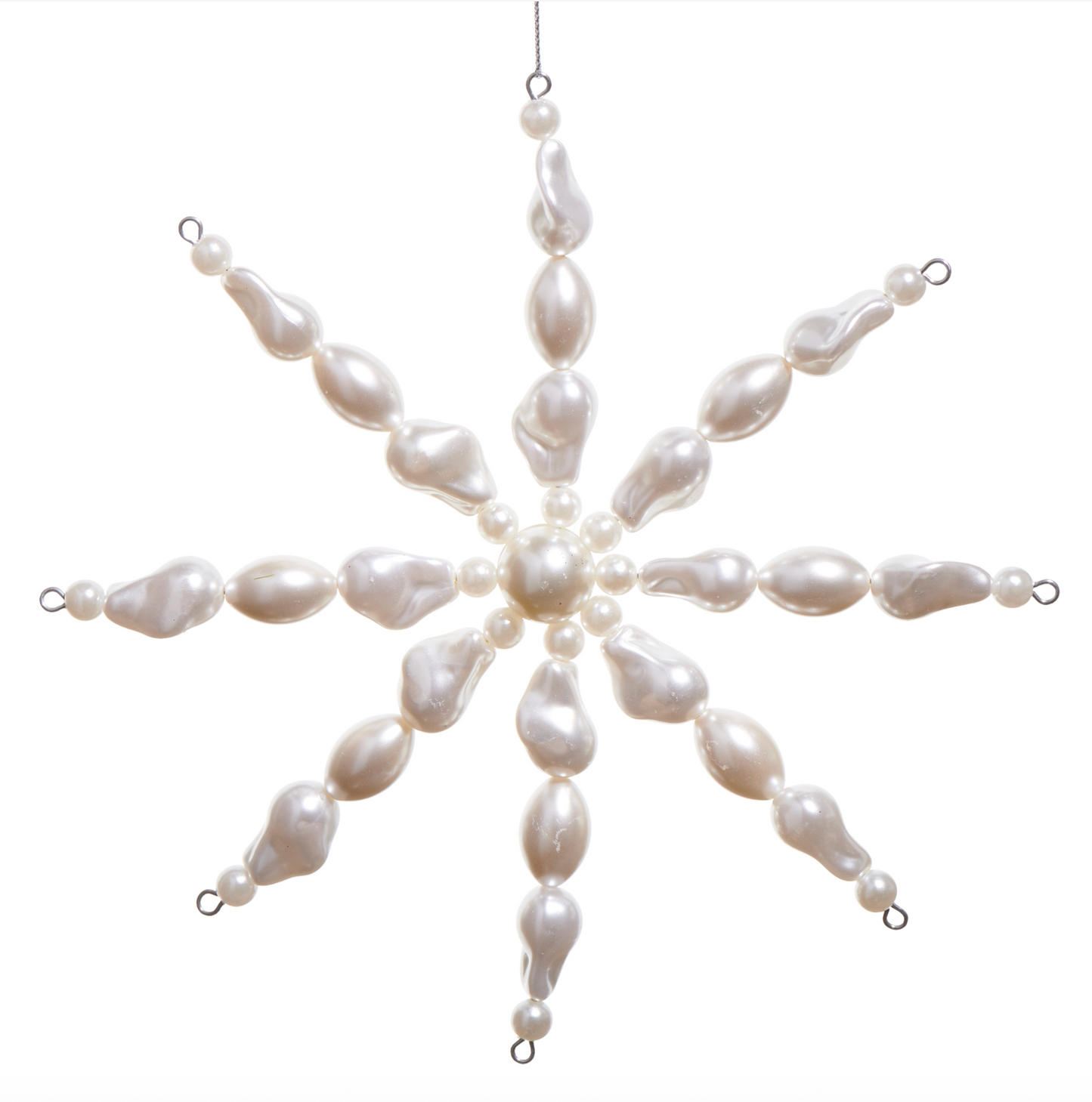 Freshwater Pearl Snowflake Ornament