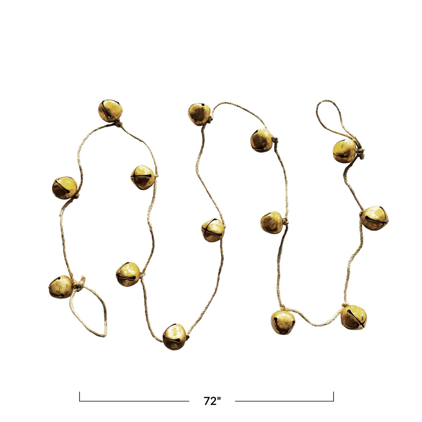72" Handmade Metal Bell Garland