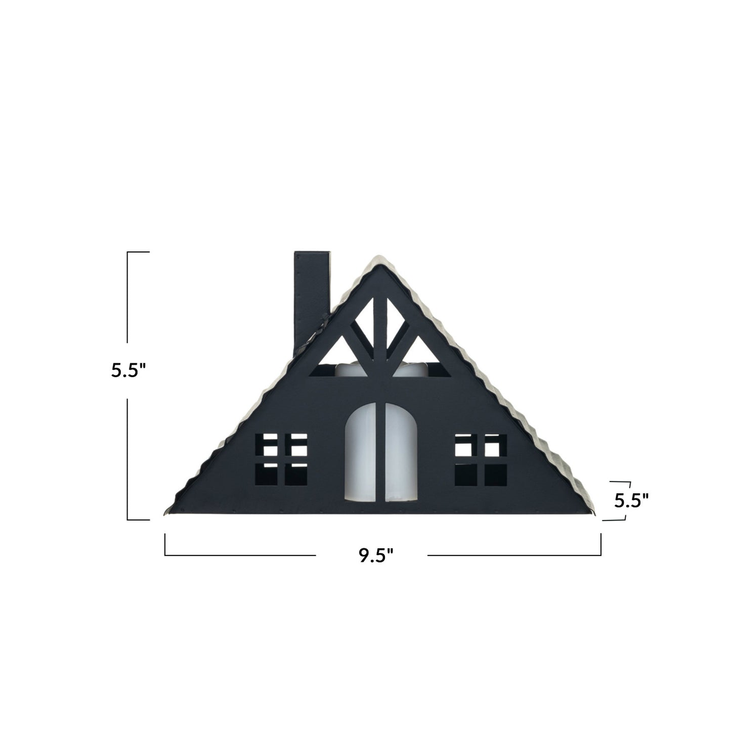 LED Black Metal Houses