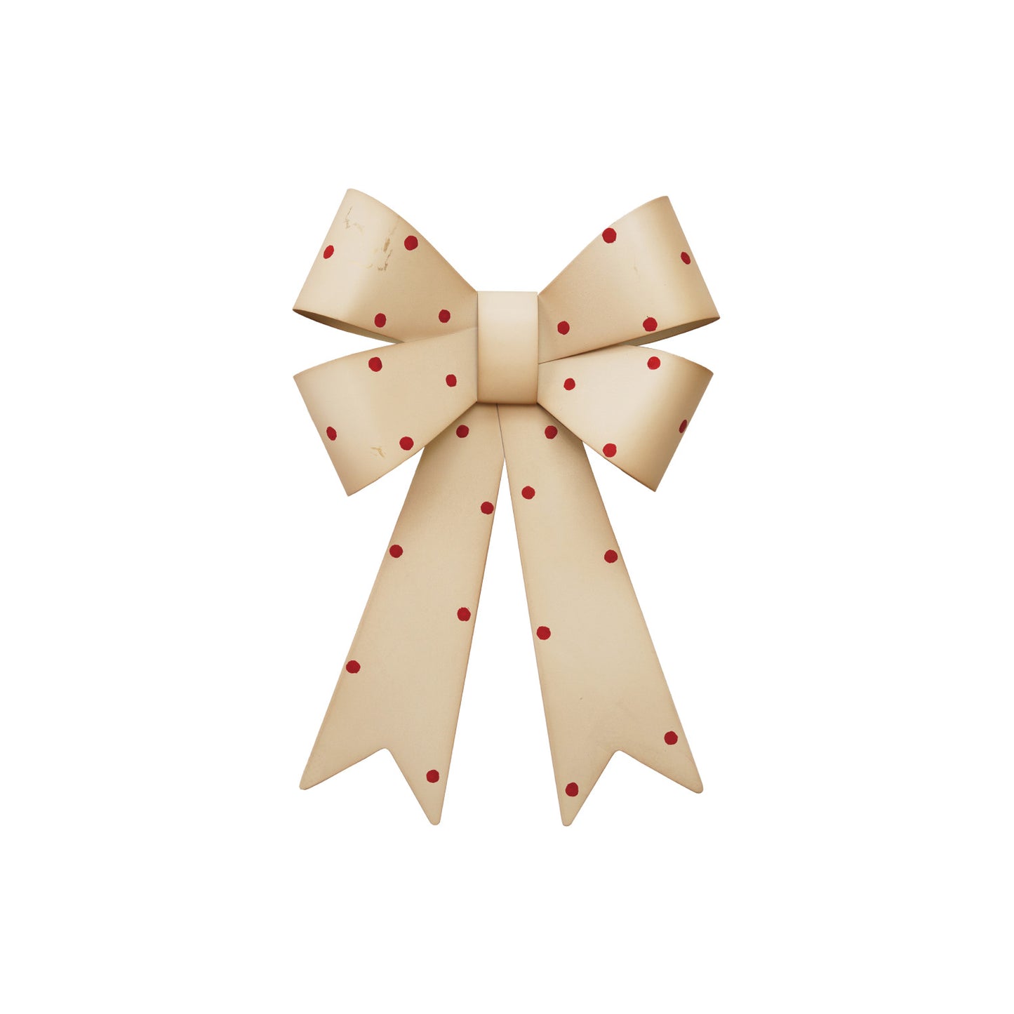 XL Metal Bow Wall Décor with Polka Dots- Two Colors