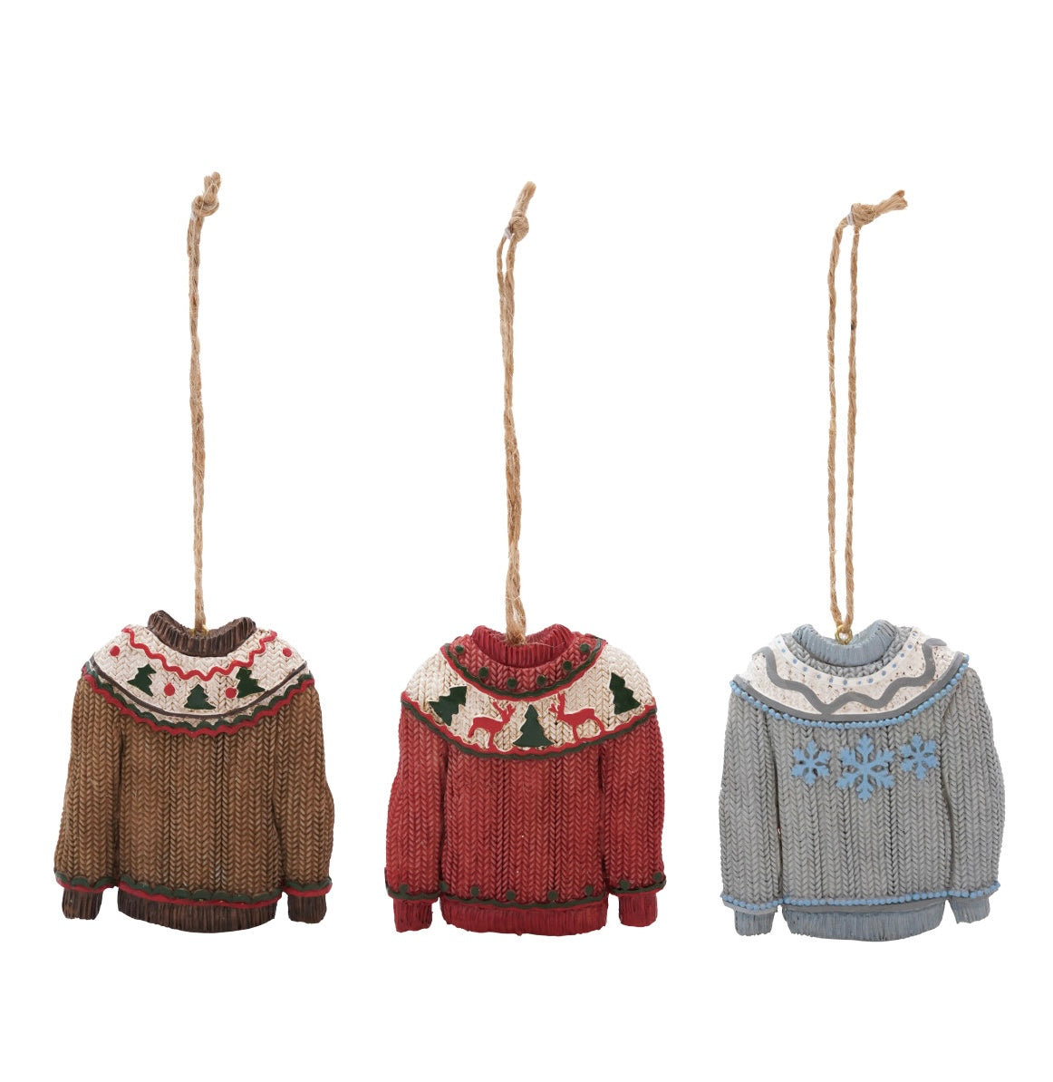 Cabin Sweater Ornaments