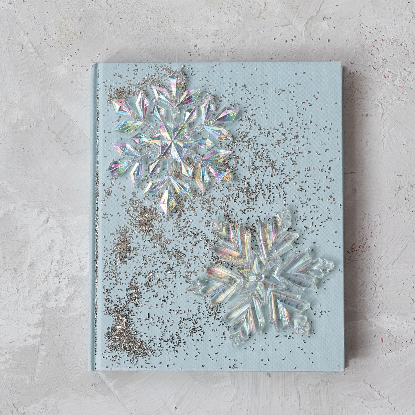 6"H Iridescent Snowflake Ornaments