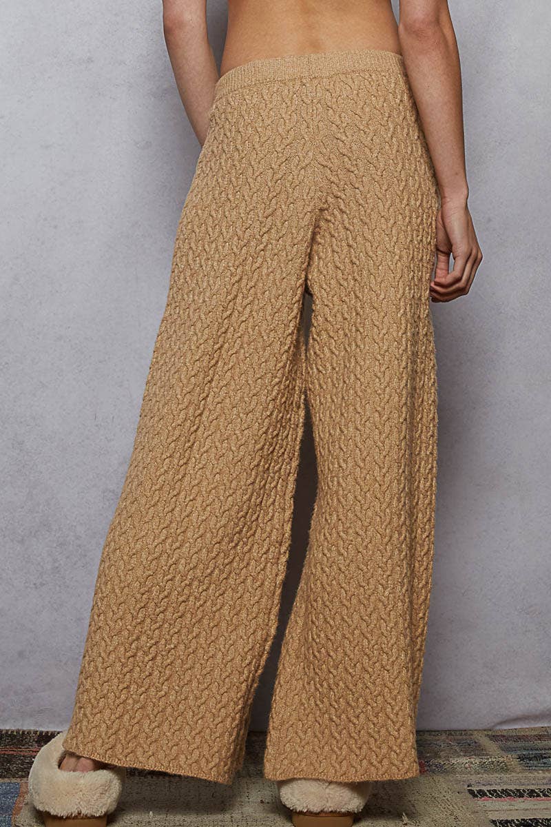 Mona Cable Knit Pants- Two Colors