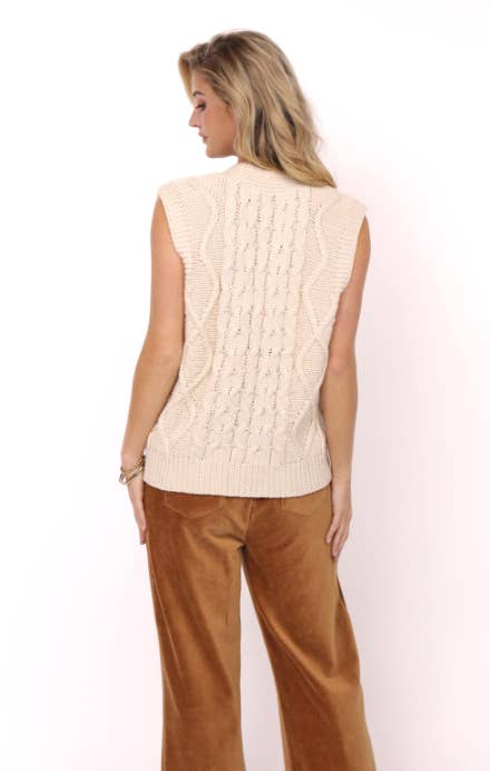 Chloe Cable Knit Vest