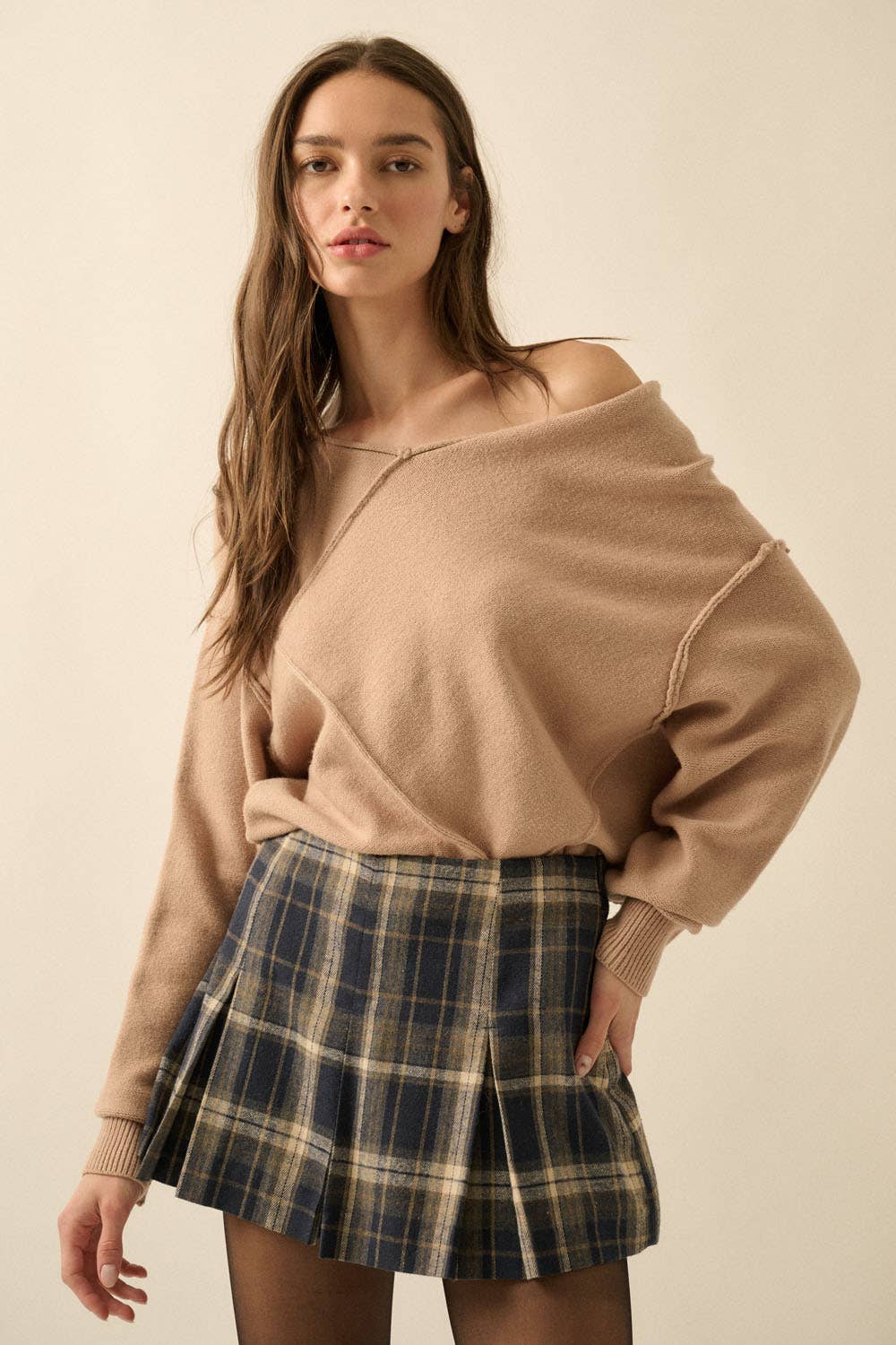 Rya Exposed Seam Sweater