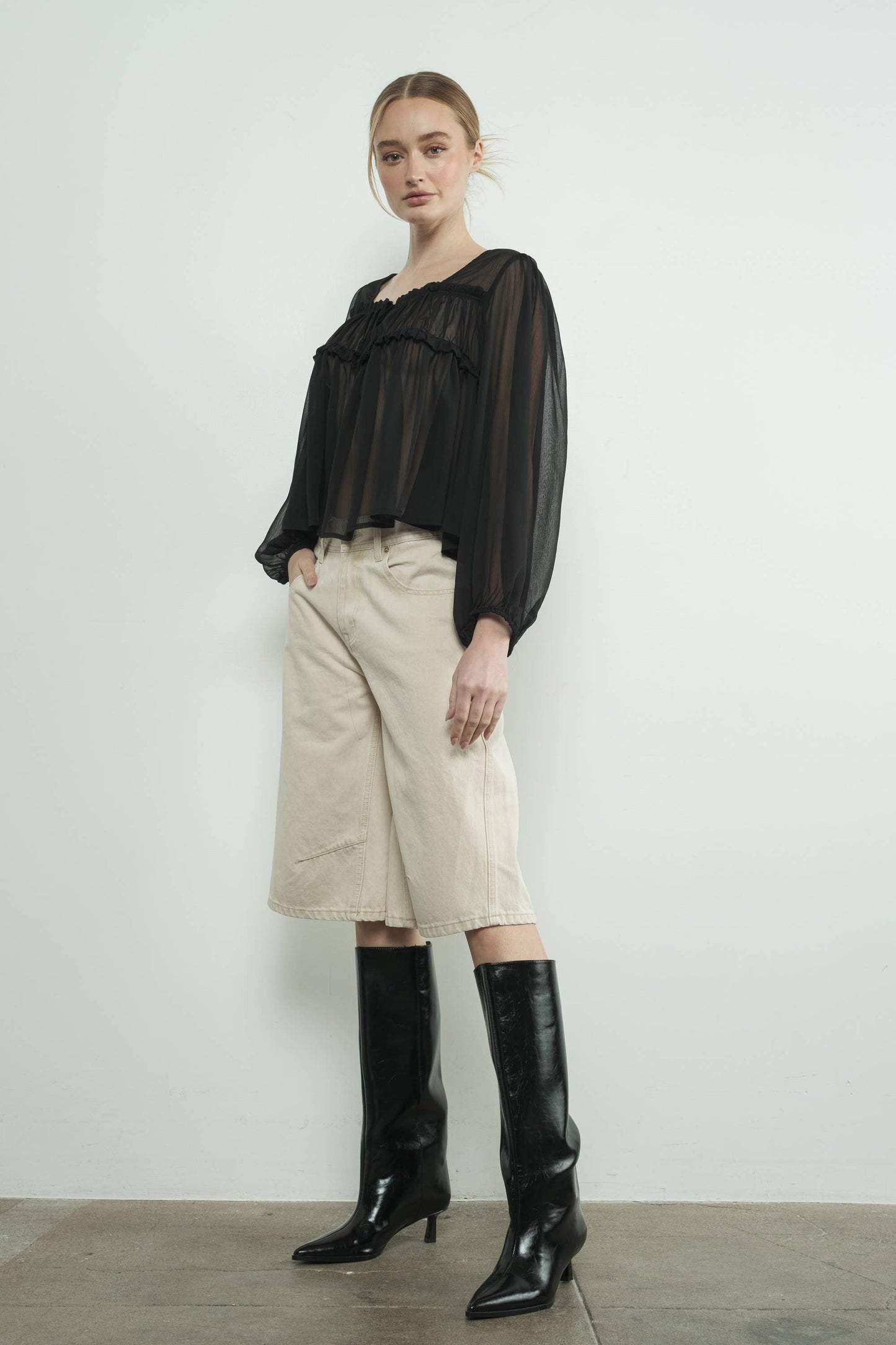 Drea Sheer Blouse