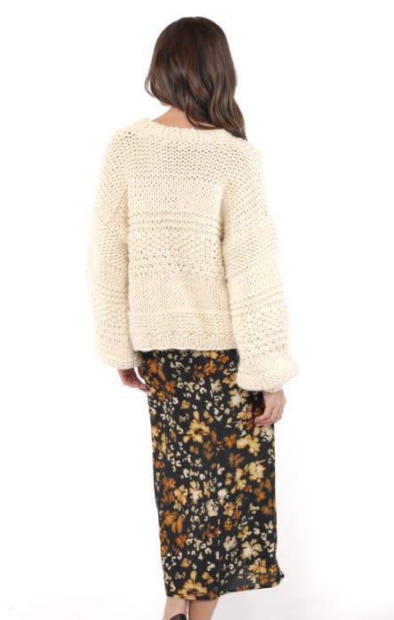 Iggy Chunky Hand Knit Cardigan