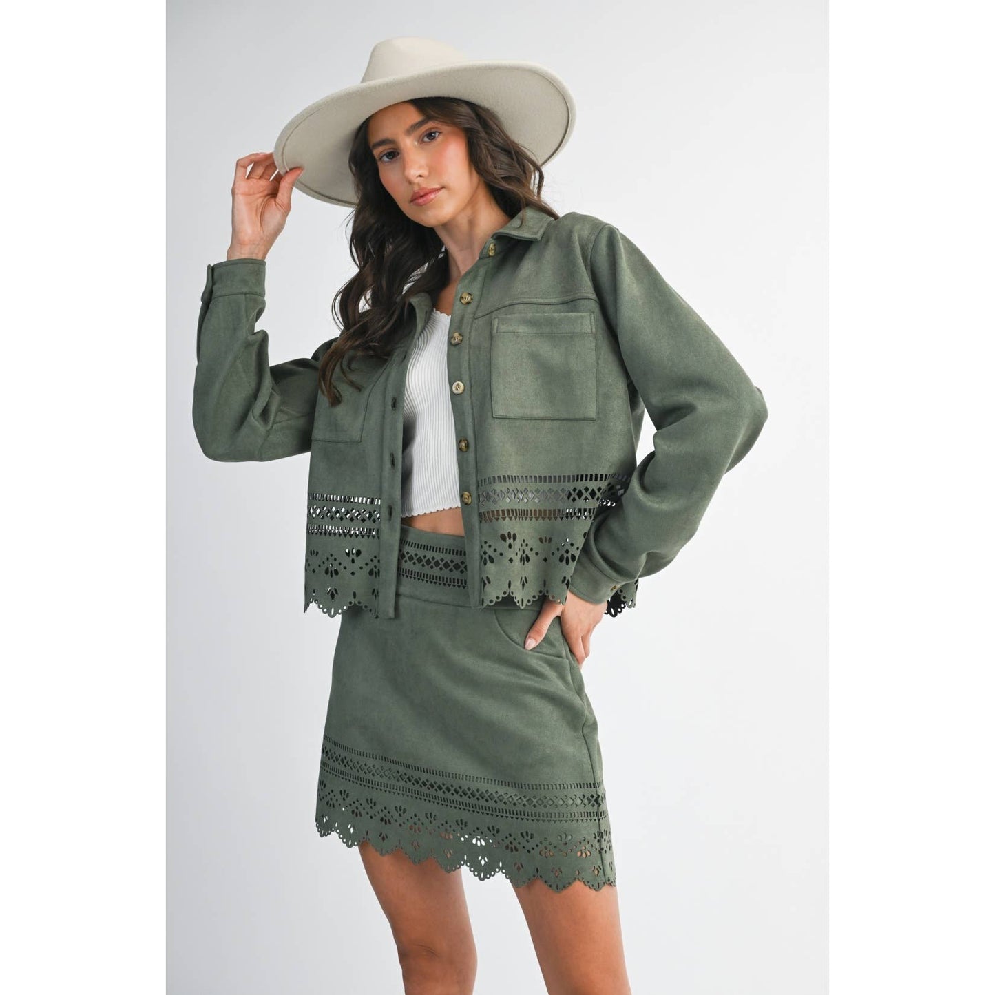 Reagan Laser Cut Jacket
