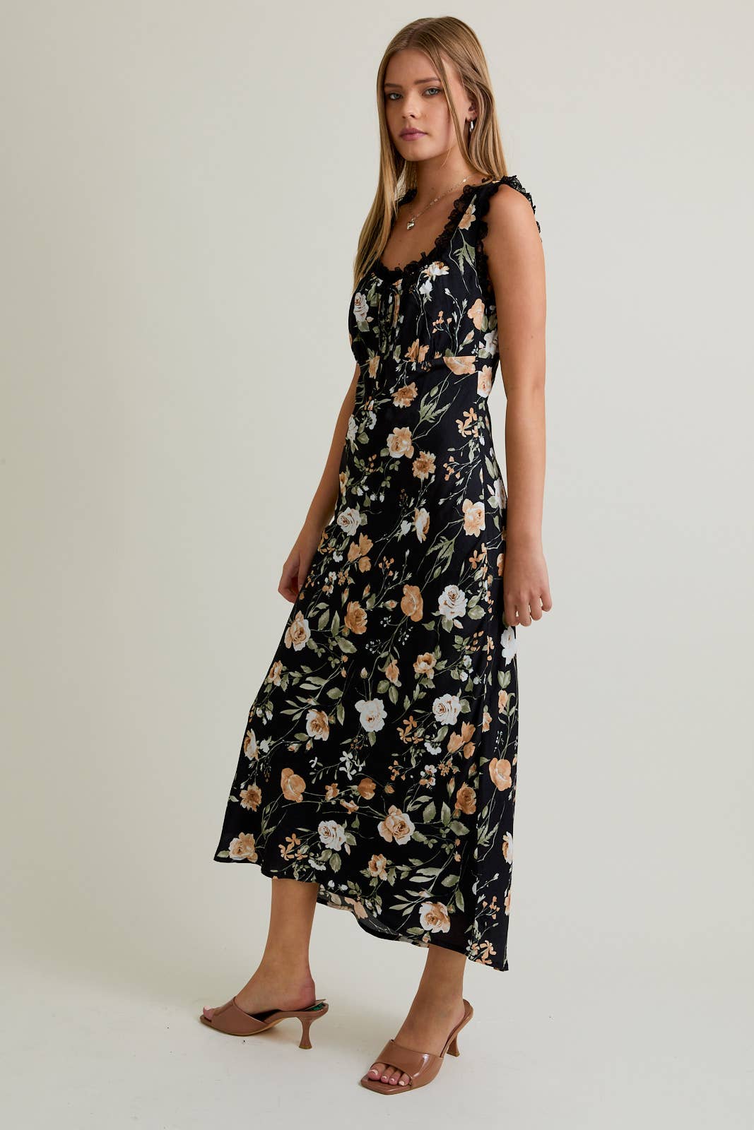 Sasha Lace Trim Dress