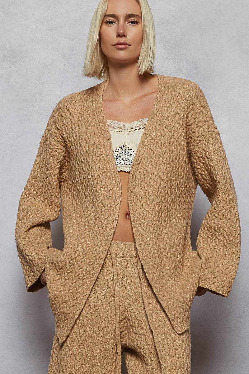Mona Cable Knit Cardigan - Two Colors