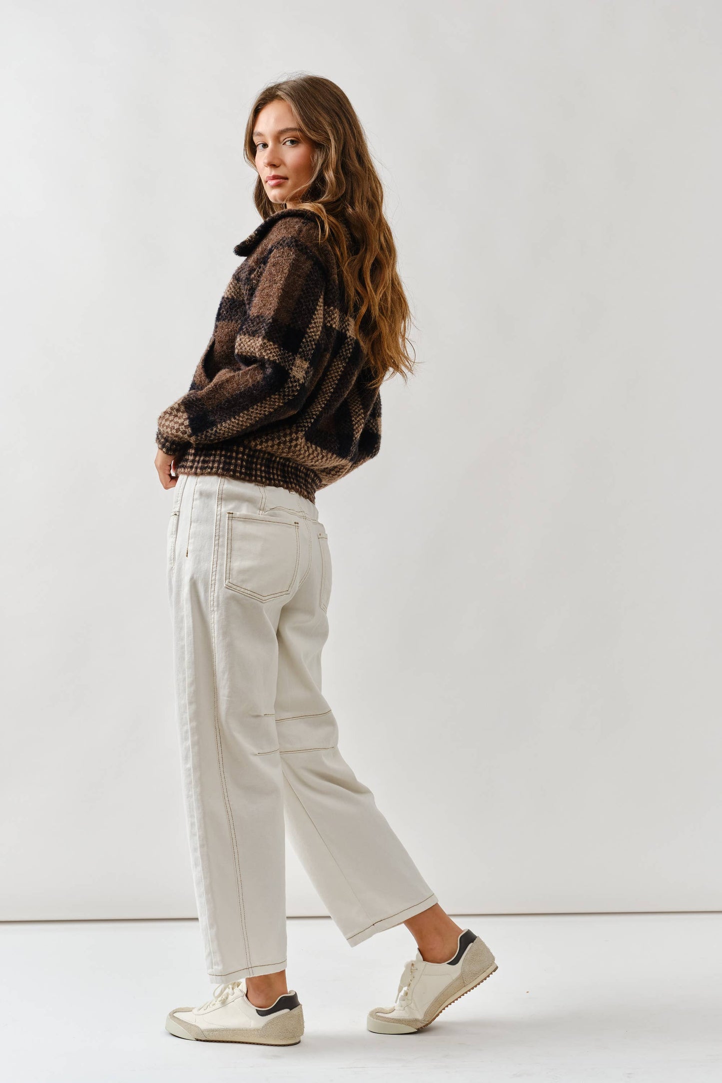 Katrina Mixed Plaid Cardigan