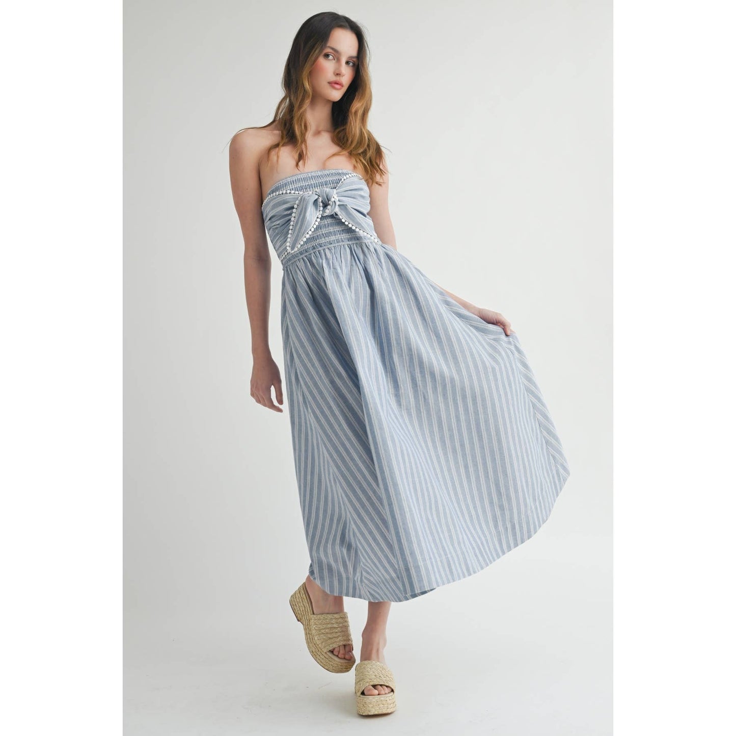 Kelly Strapless Tie Dress