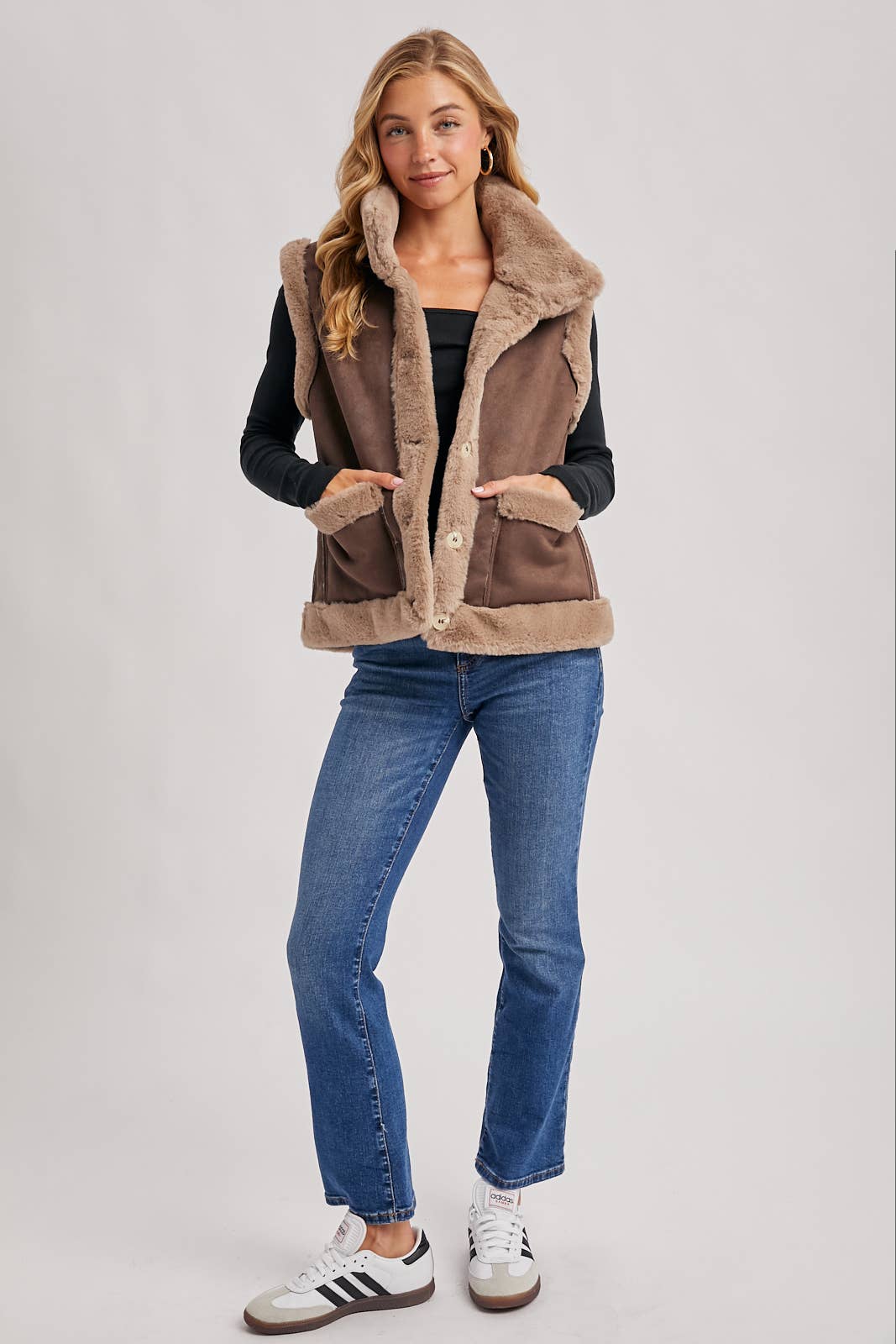 Blake Suede & Fur Vest