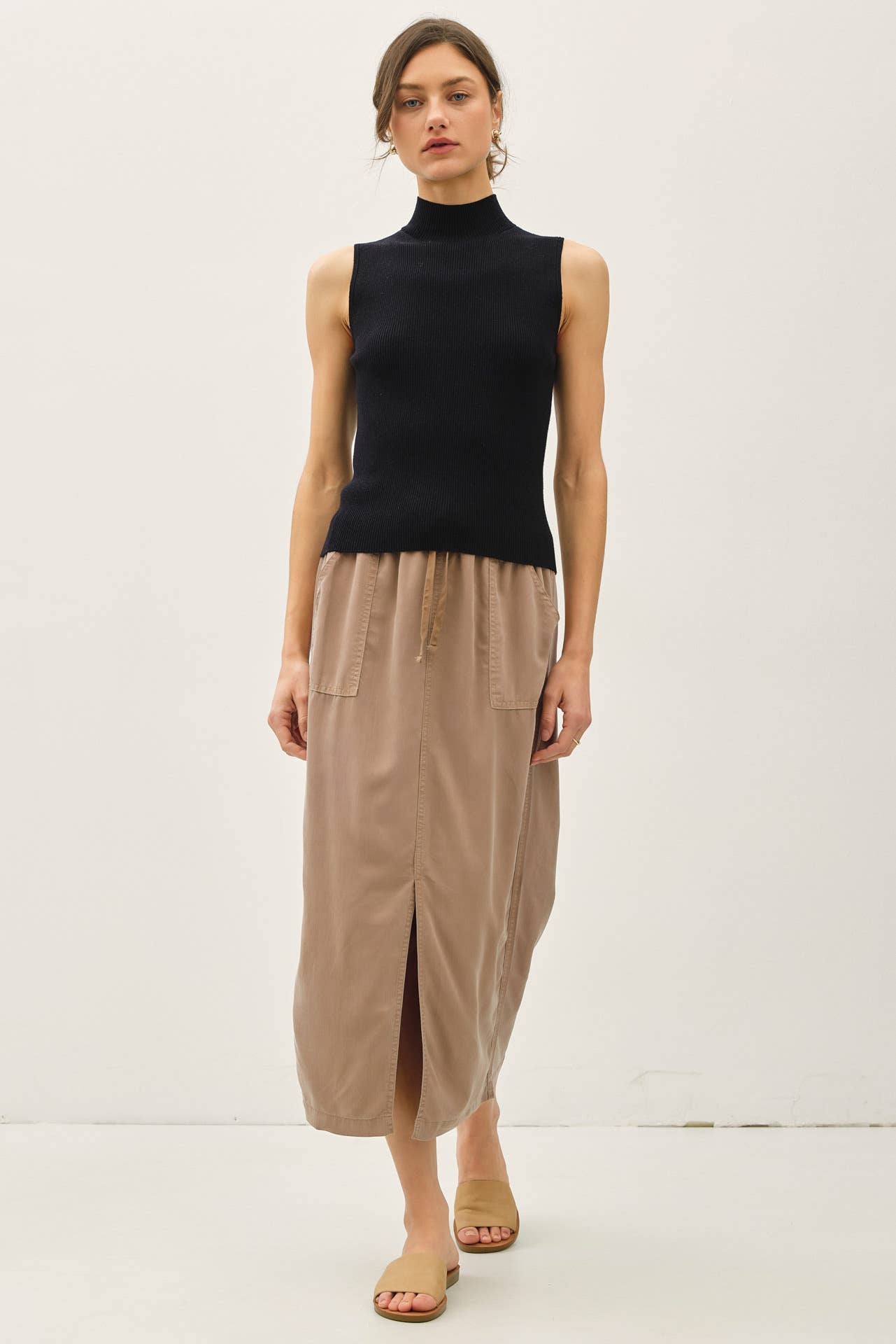 Maggie Ribbed Turtleneck Top - Two Colors
