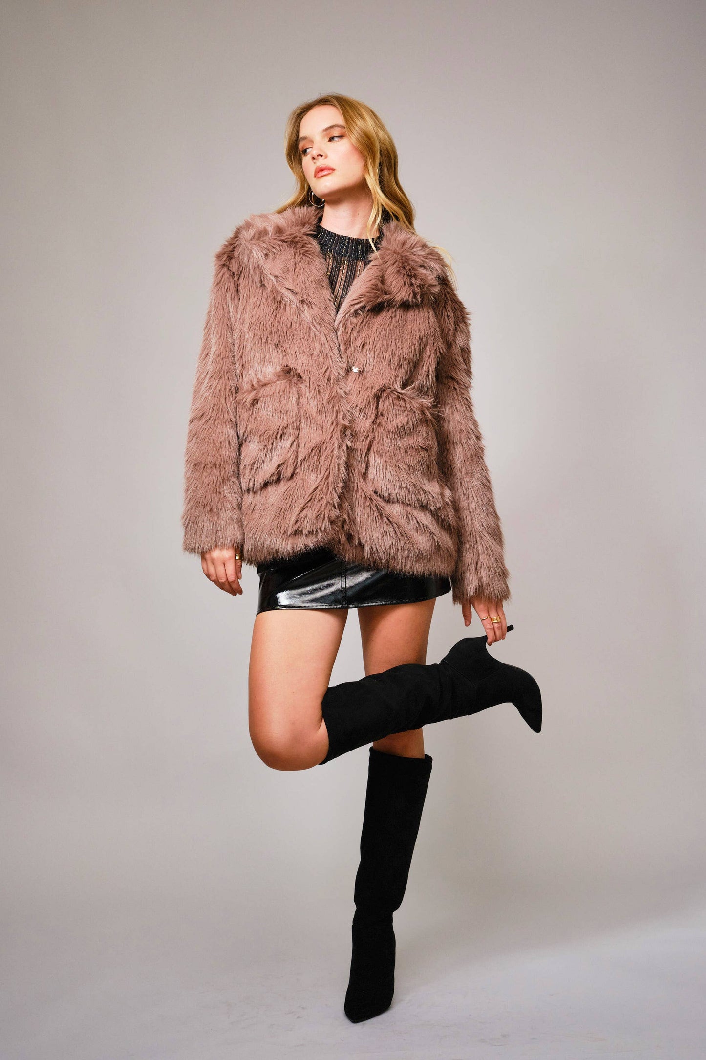 Blair Shag Fur Coat- Two Colors