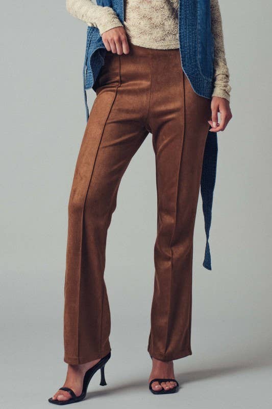 Romeo Suede Flare Pants