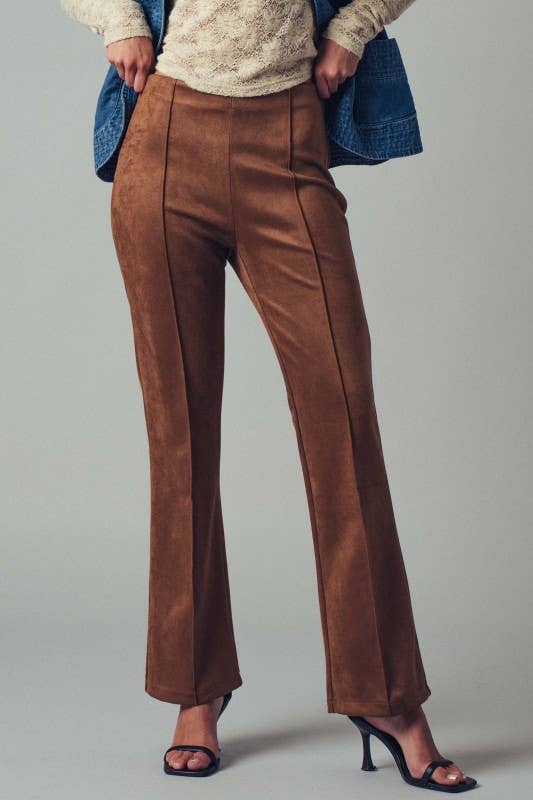 Romeo Suede Flare Pants