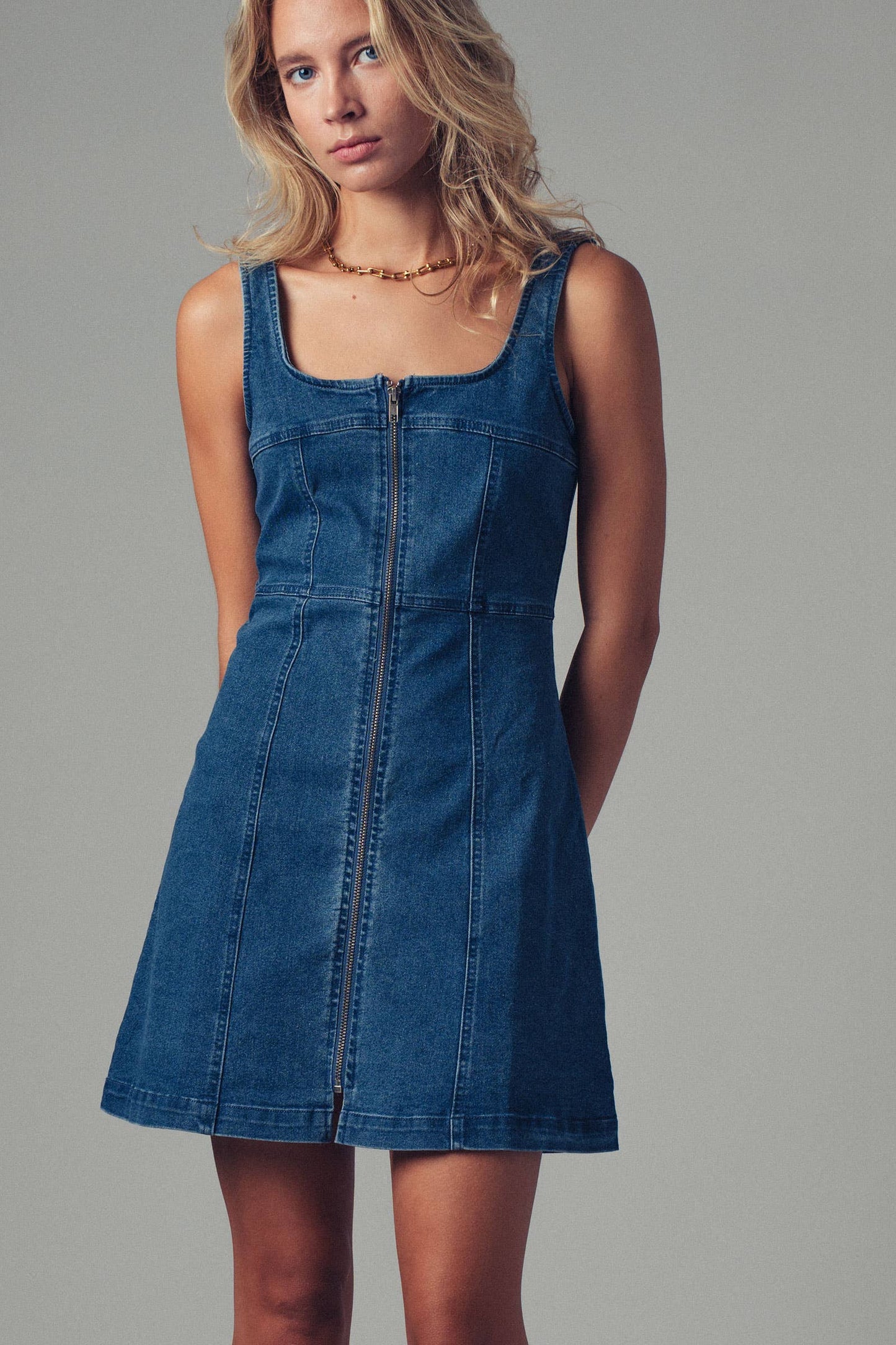 Brenna Denim Dress