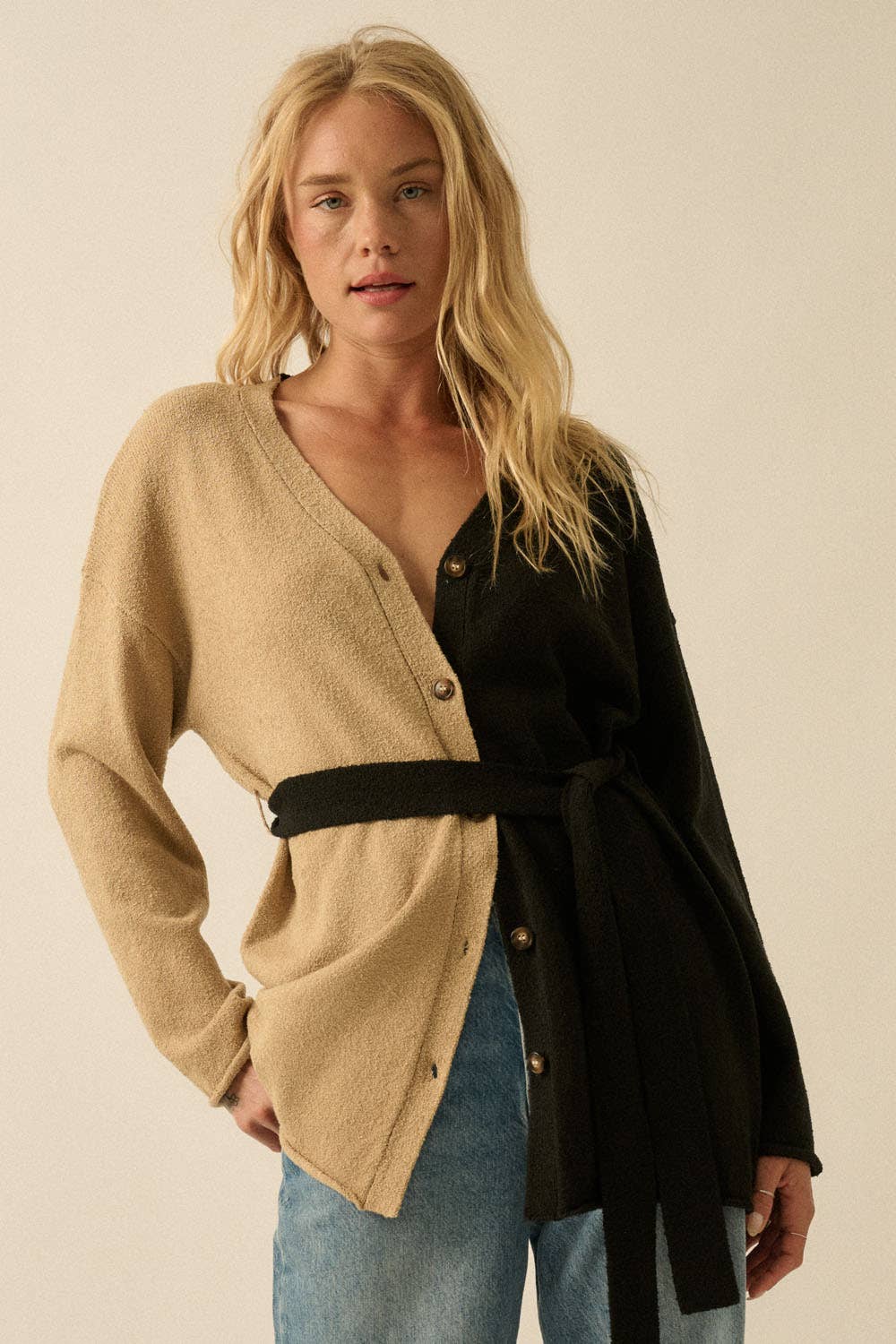Bianca Color Block Cardigan