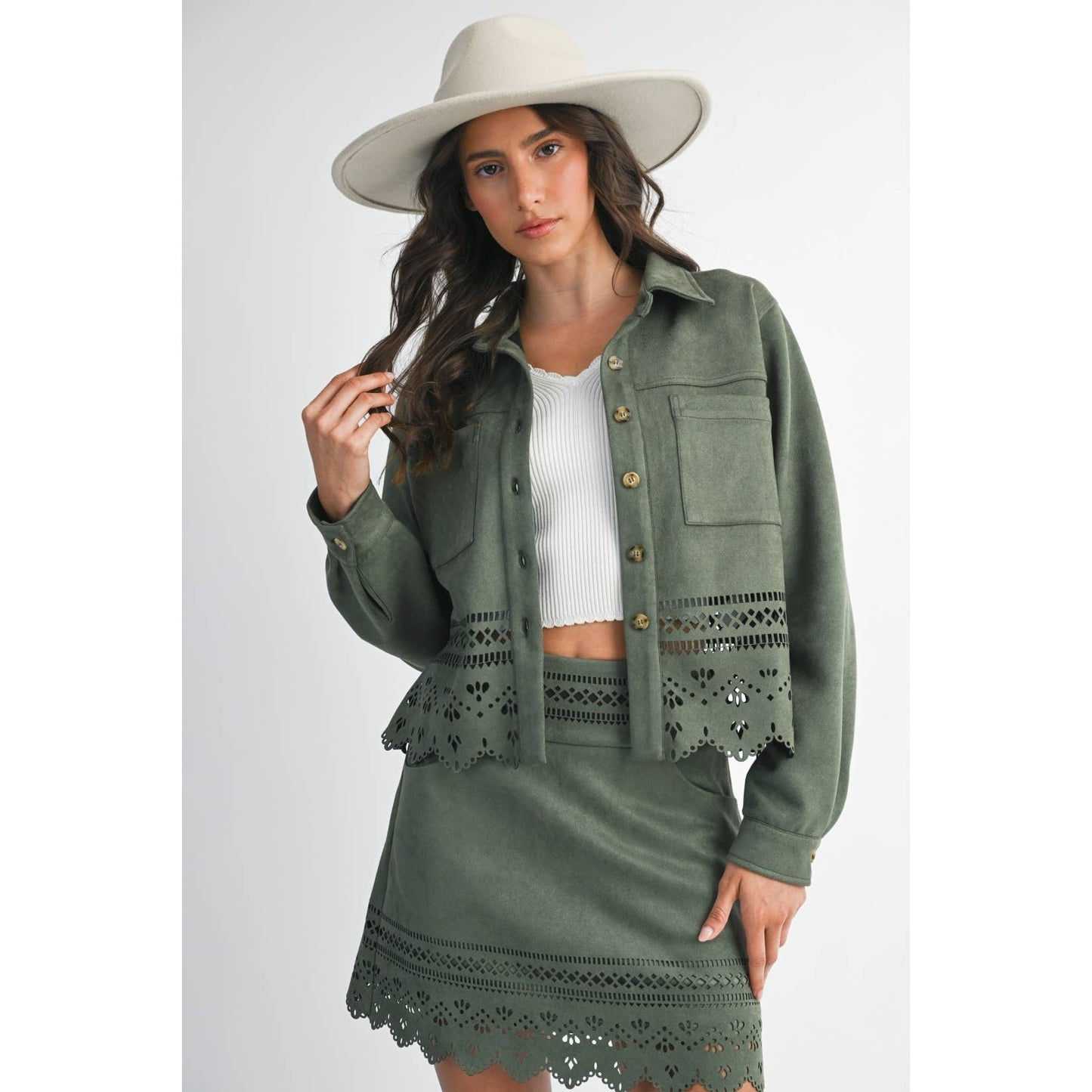 Reagan Laser Cut Jacket