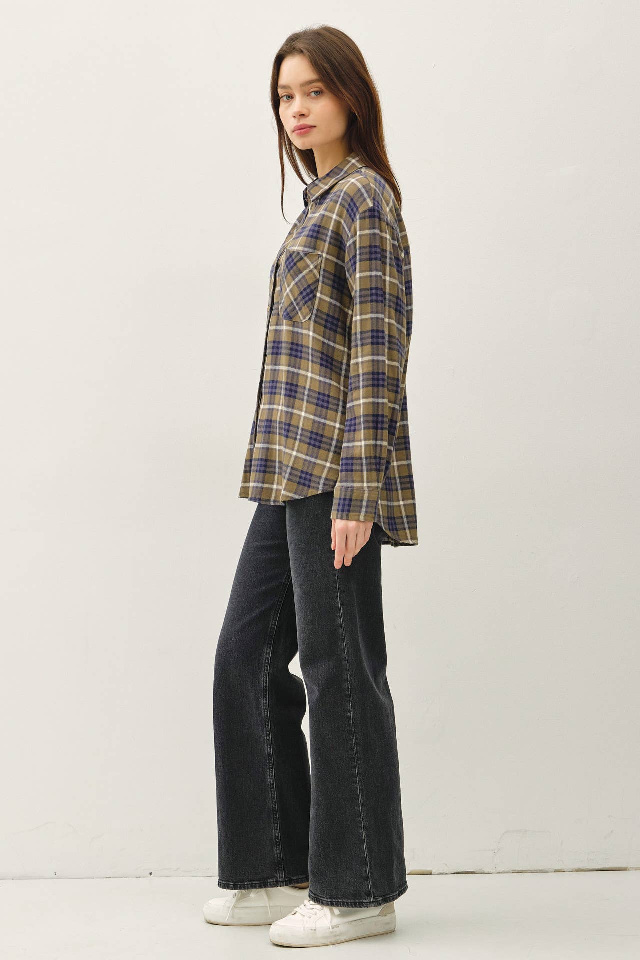 Drea Plaid Tunic Shirt