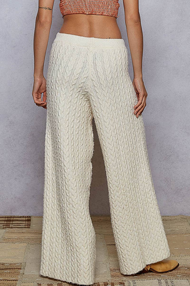 Mona Cable Knit Pants- Two Colors