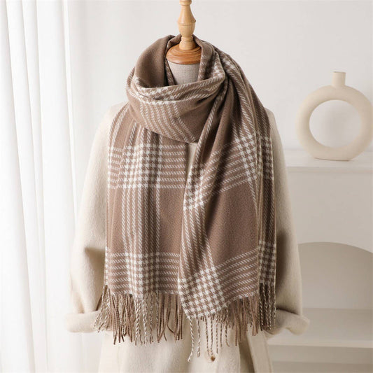 Mischa Retro Grid Scarf
